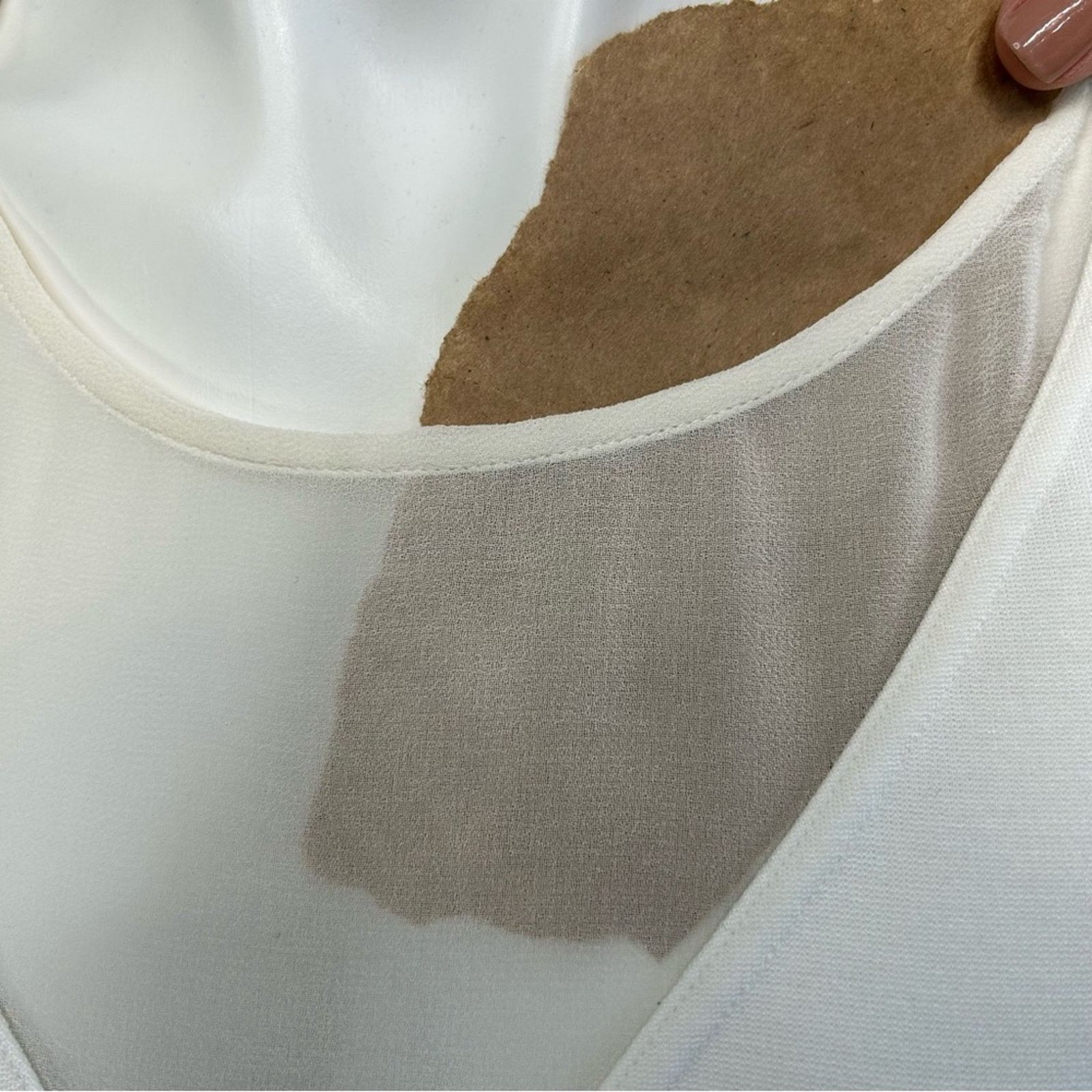 Victoria's Secret Victorias Secret Bodycon Peplum Dress Size 6 Cream Stretch Size M / US 6-8 / IT 42-44 - 4 Thumbnail
