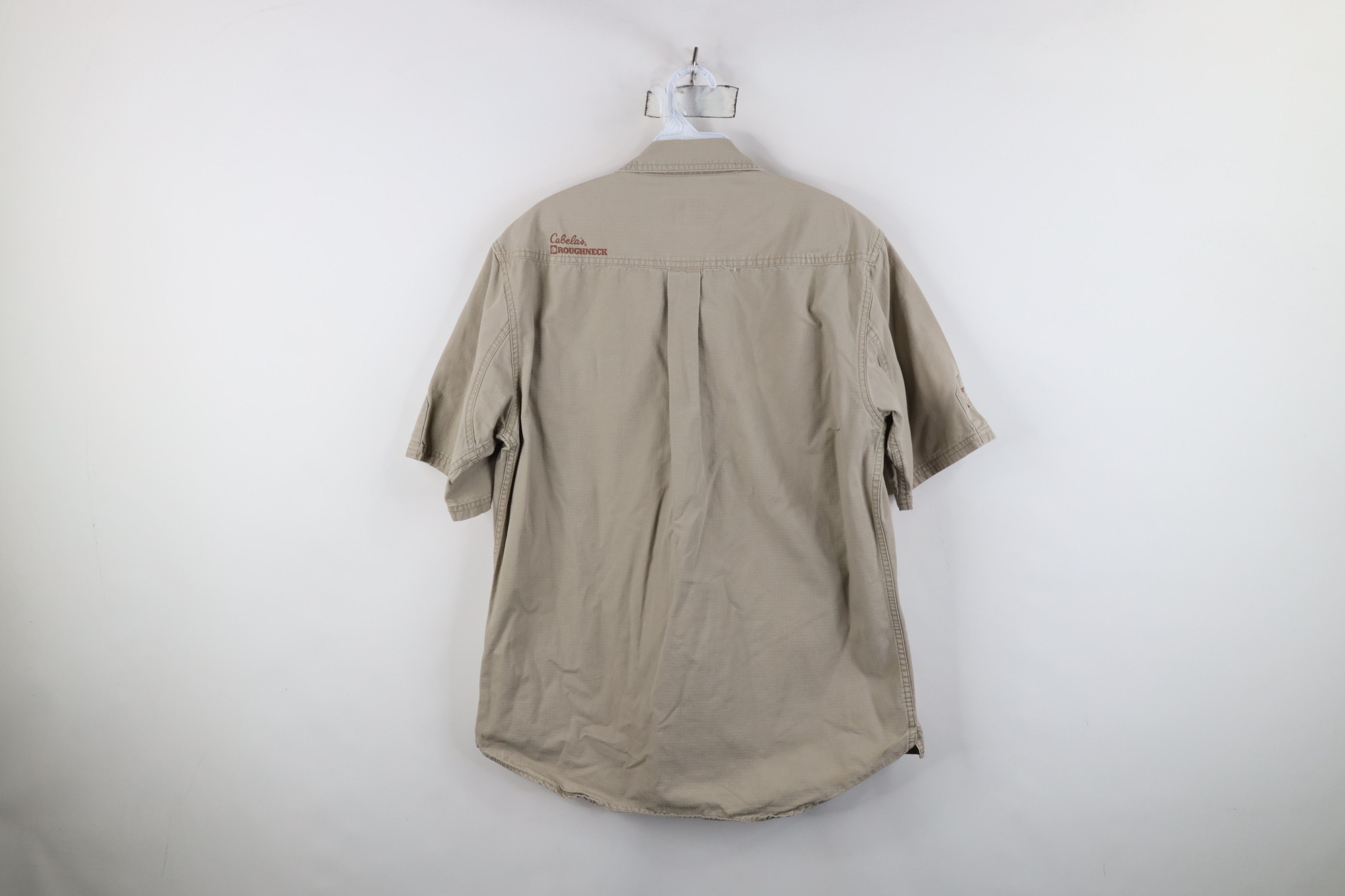 Cabelas Vintage Cabelas Ripstop Safari Bush Button Shirt Beige Size US M / EU 48-50 / 2 - 13 Thumbnail