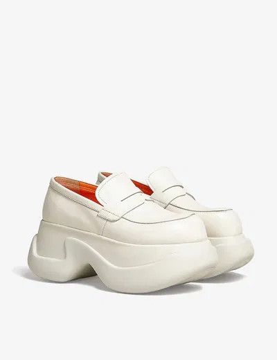 o1y1025 Leather Loafers in Off-White