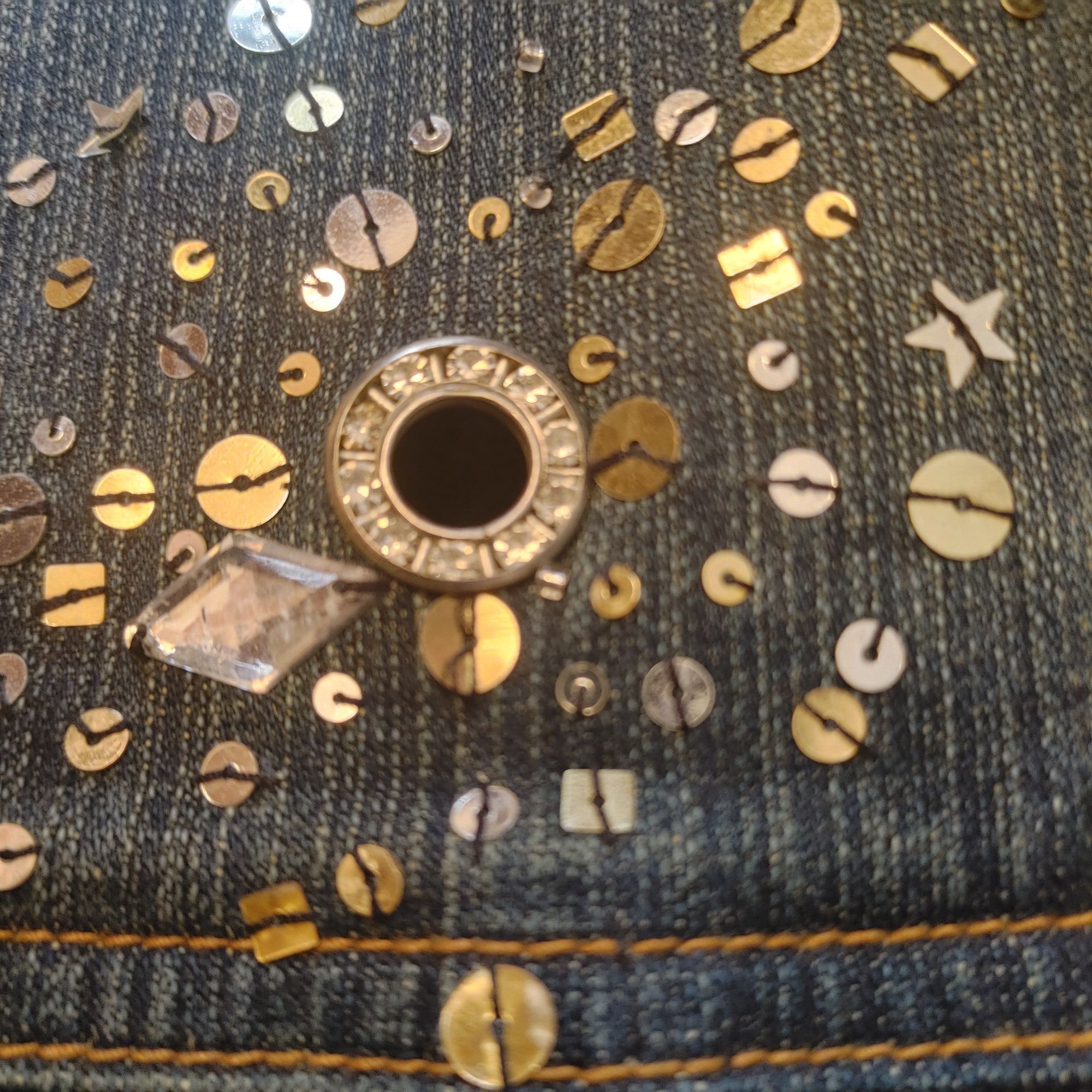 Other VERY VERA Womens L Embellished Studded Rivets Starburst Desi Size L / US 10 / IT 46 - 4 Thumbnail