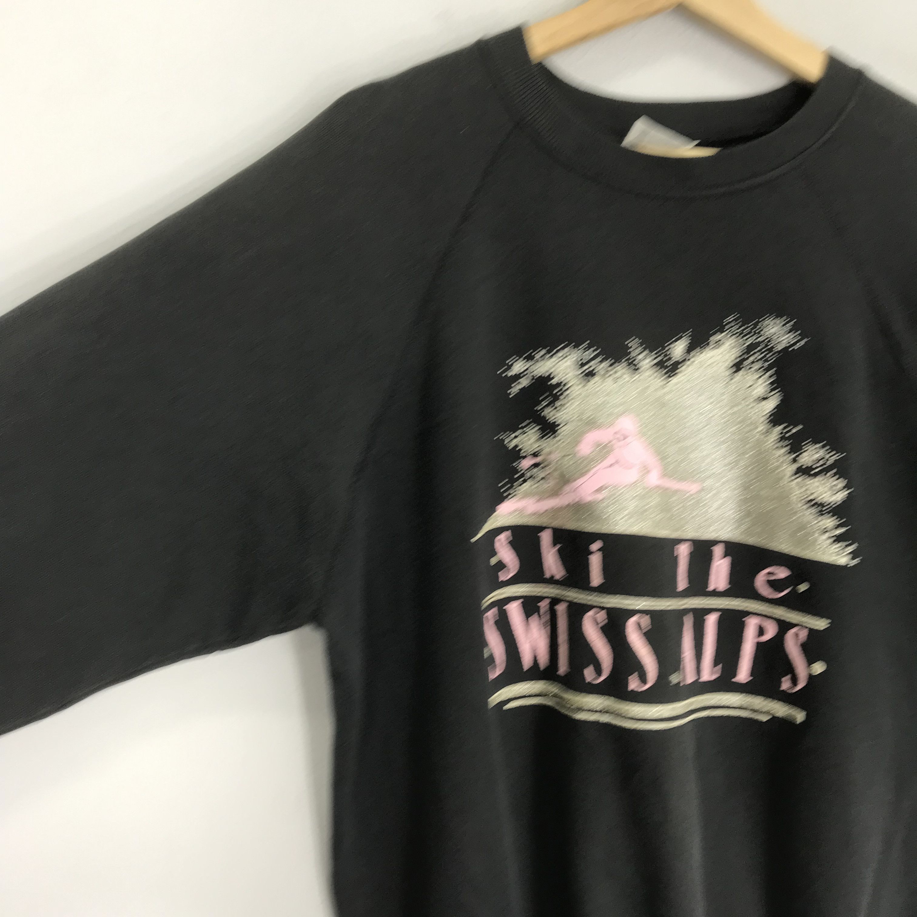 Vintage Vintage 90s Ski The Swiss Alps Sweatshirt Size US XL / EU 56 / 4 - 4 Thumbnail