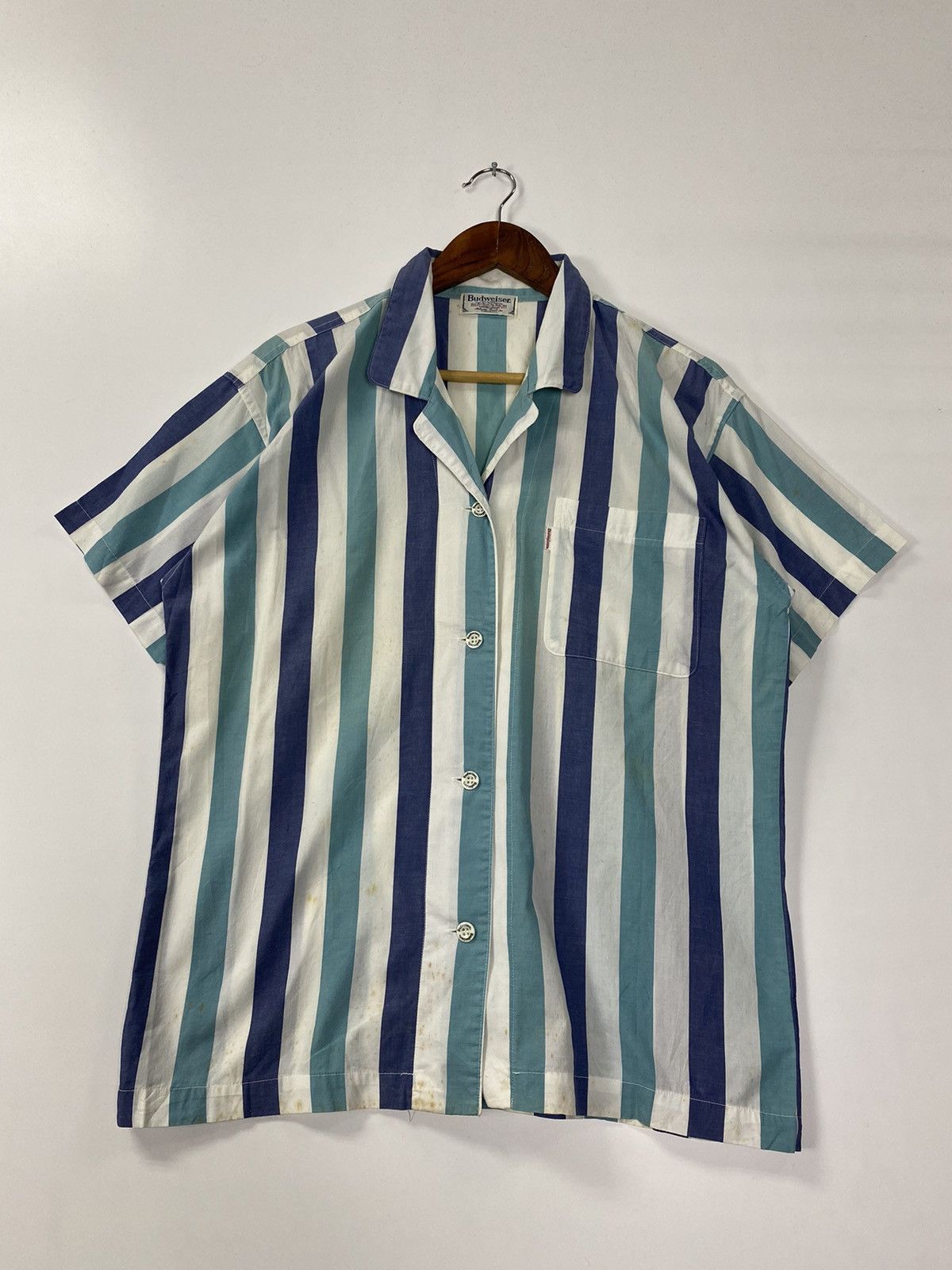 Budweiser × Vintage Vintage Budweiser button up Size US L / EU 52-54 / 3 - 1 Thumbnail