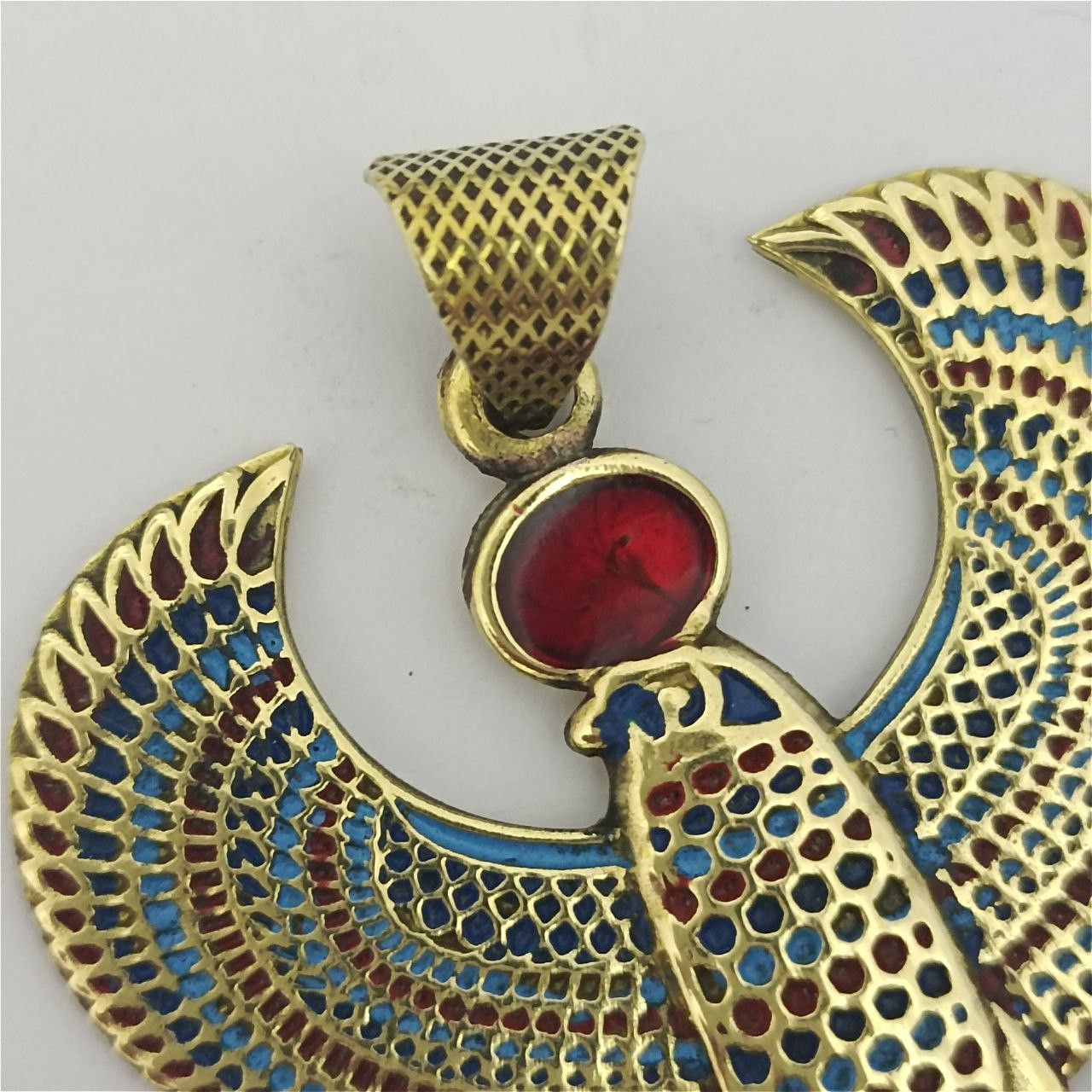 Other Handmade Pharaonic Horus Falcon Pendant Egyptian Copper Size ONE SIZE - 3 Thumbnail