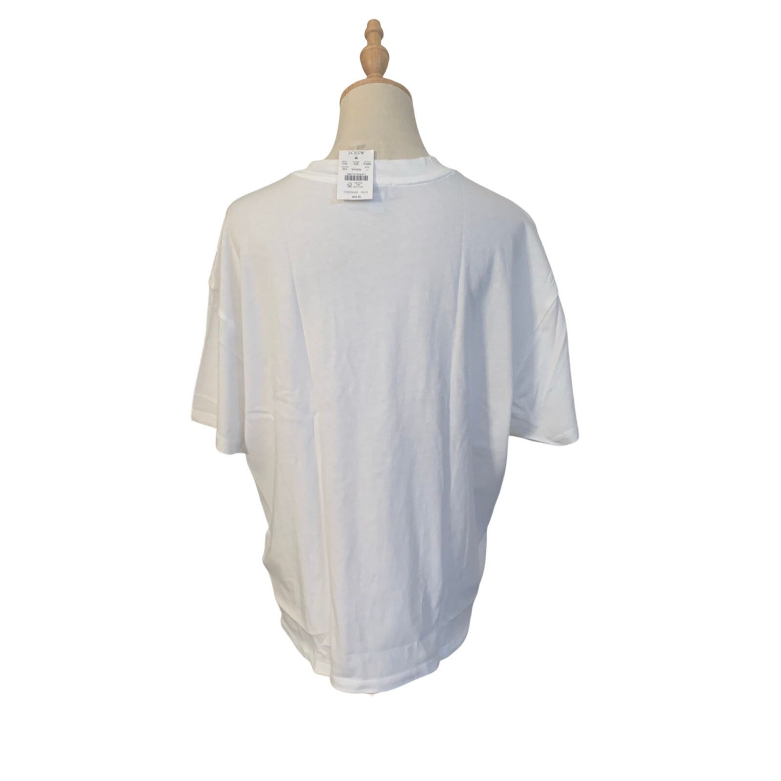 J.Crew NWT J.Crew Relaxed Short Sleeve Tee - Size L MSRP $34.50 Size L / US 10 / IT 46 - 3 Thumbnail