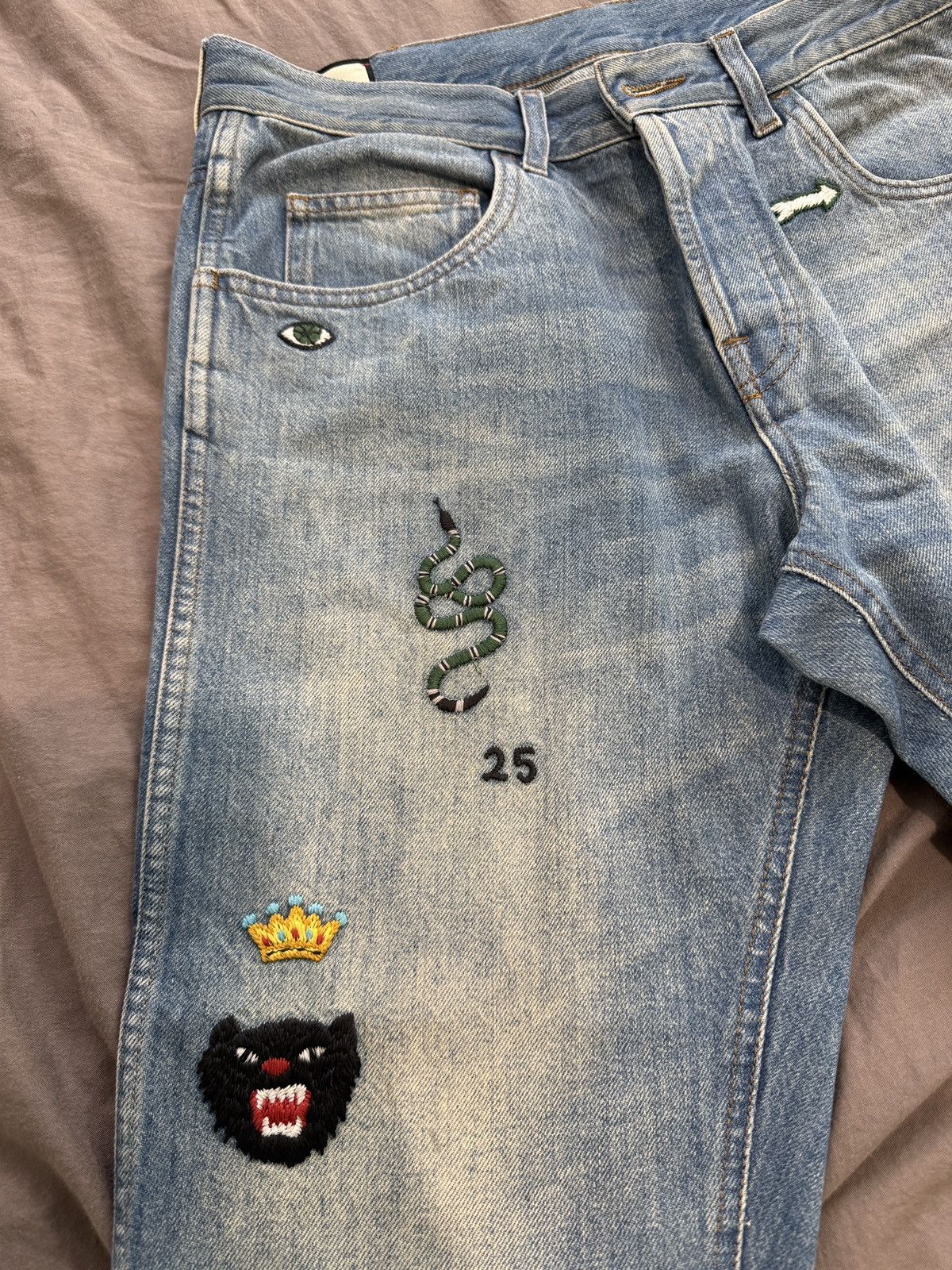 Gucci GUCCI Symbol Denim Jeans Men's Lot 53 Size US 34 / EU 50 - 4 Thumbnail