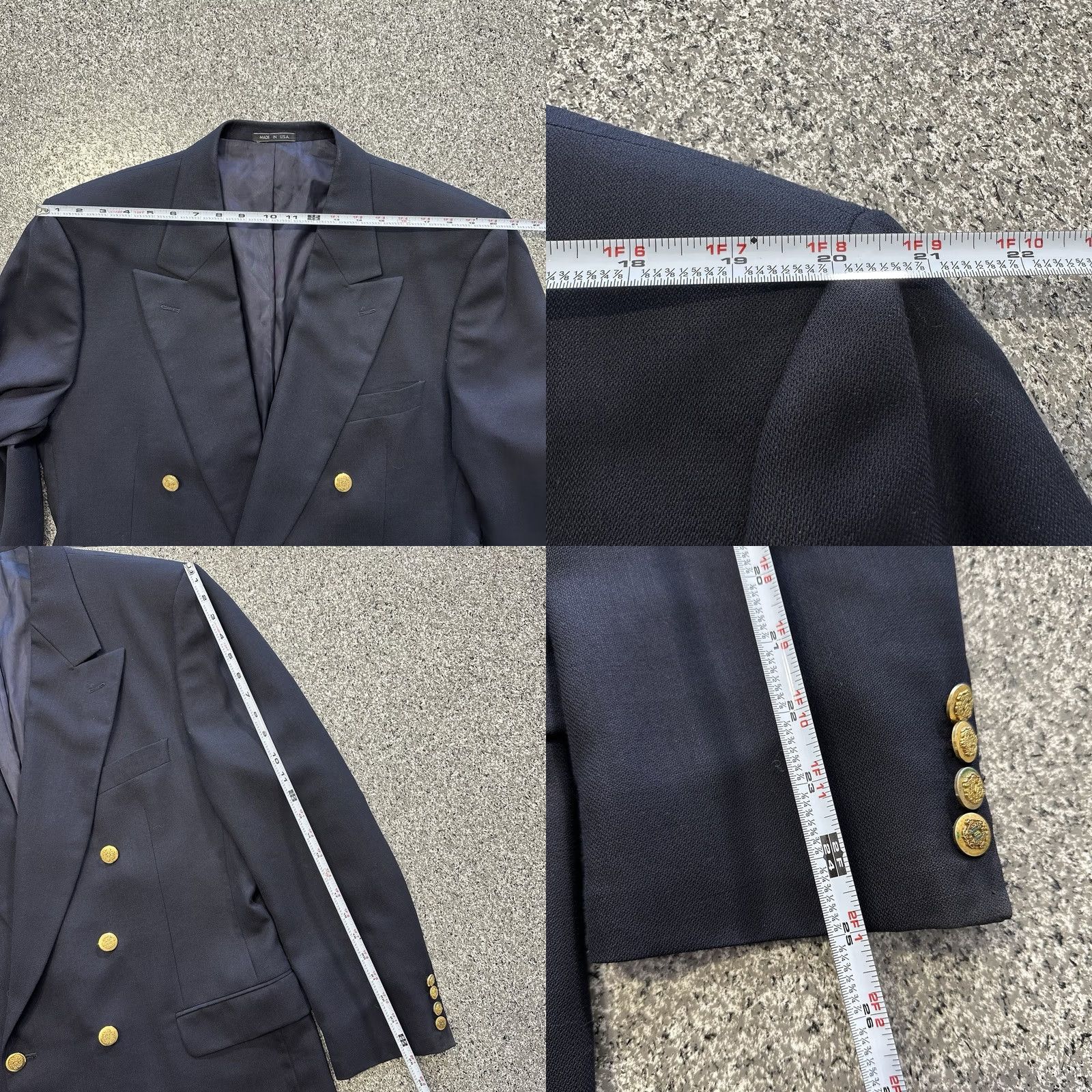 Joseph Abboud Vintage Joseph Abboud Blazer Mens 42L Wool Single-Breasted Blue Jacket Size 42R - 9 Thumbnail