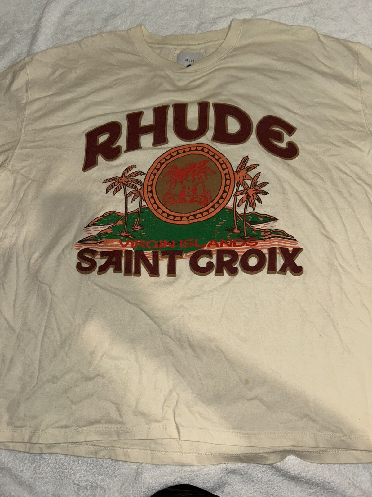Rhude RHUDE SAINT CROIX T-SHIRT Size US XXL / EU 58 / 5 - 2 Thumbnail