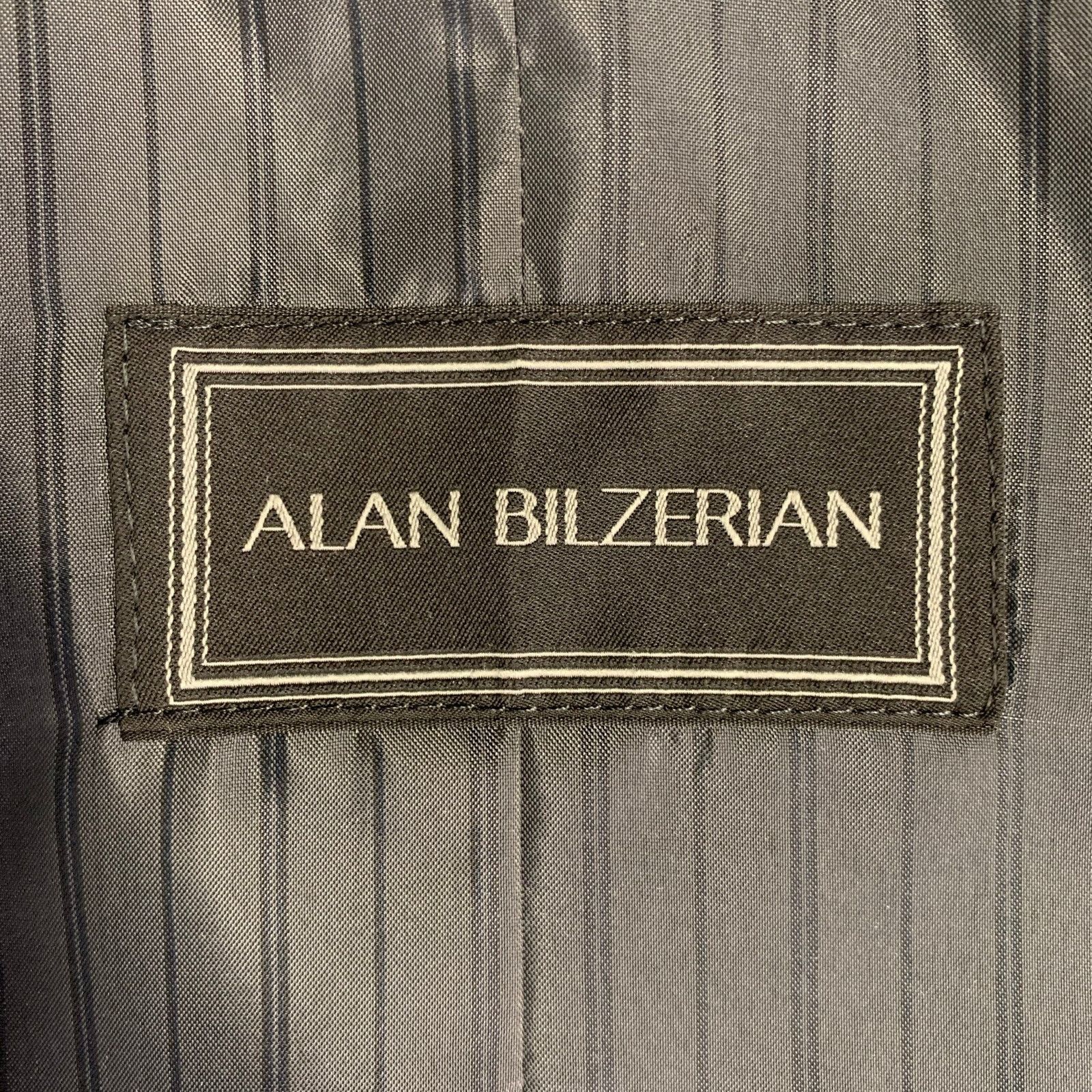 Other ALAN BILZERIAN L Grey Heather Twill Wool Nehru Collar Vest Size 40R - 6 Thumbnail