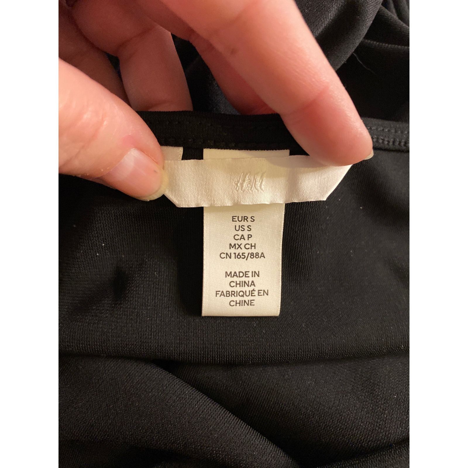 H&M Chic Minimalist Black Ruffle Slip Midi Dress with Slit H&M S Size S / US 4 / IT 40 - 3 Thumbnail