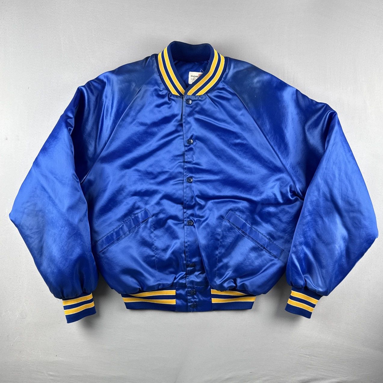 Vintage Vintage 80s King Louie Union Satin Jacket Eagle Flag USA L Size US L / EU 52-54 / 3 - 2 Thumbnail