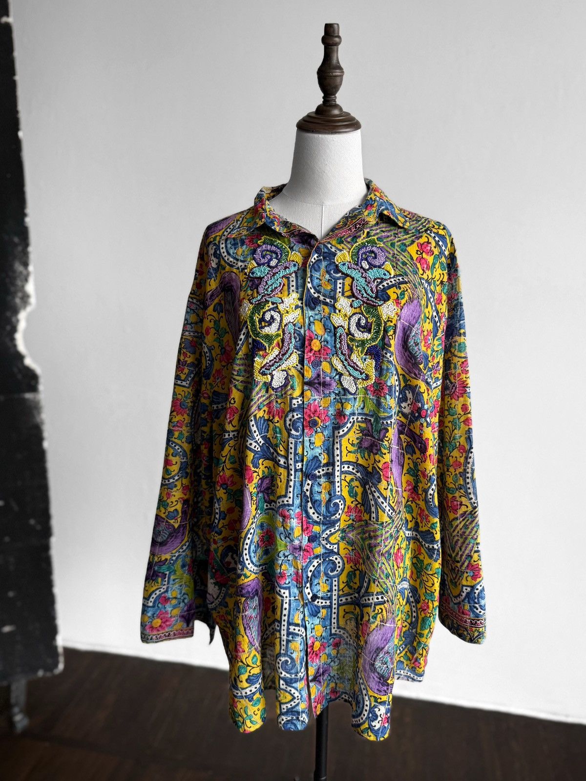Other Antica Sartoria Unisex Button-Up Blouse Cartan Shirt Size L / US 10 / IT 46 - 3 Thumbnail