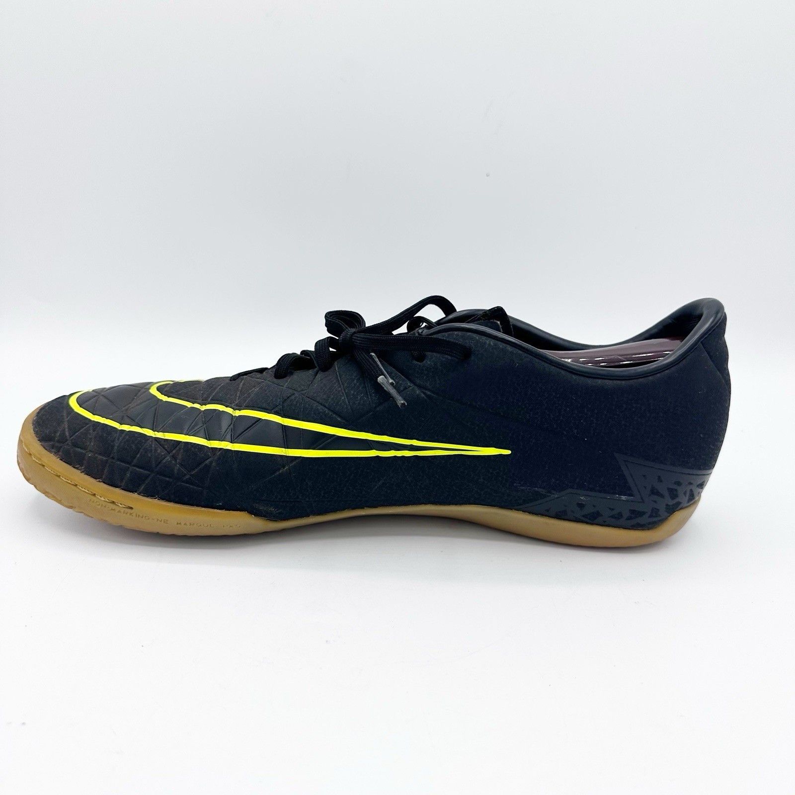 Nike Nike Hypervenom Phelon II IC Mens's Black Volt Soccer Shoes Size US 11.5 / EU 44-45 - 4 Thumbnail