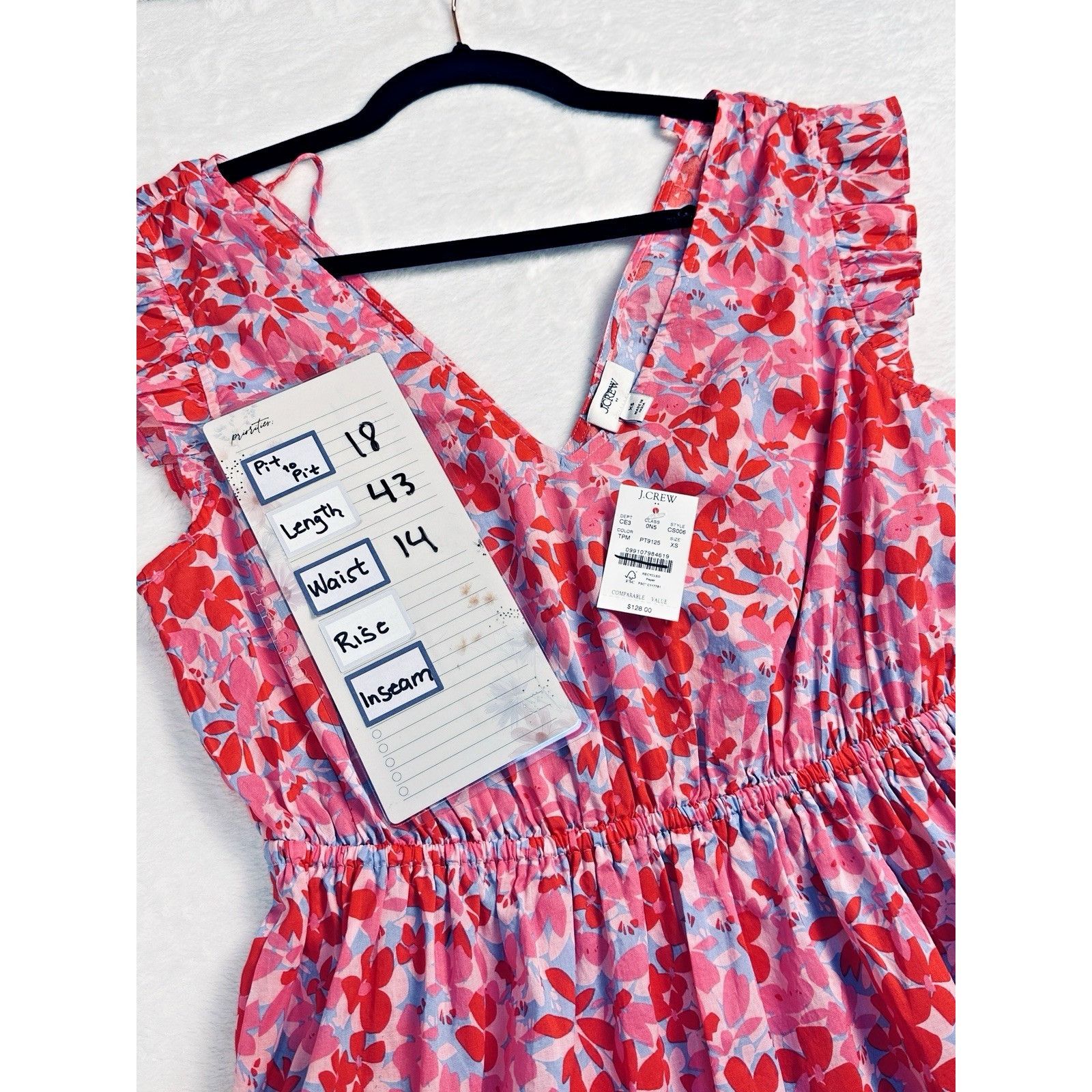 J.Crew J.Crew Tie-Back Floral Midi Beach Dress Sz XS Tropical Pink Size XS / US 0-2 / IT 36-38 - 12 Thumbnail
