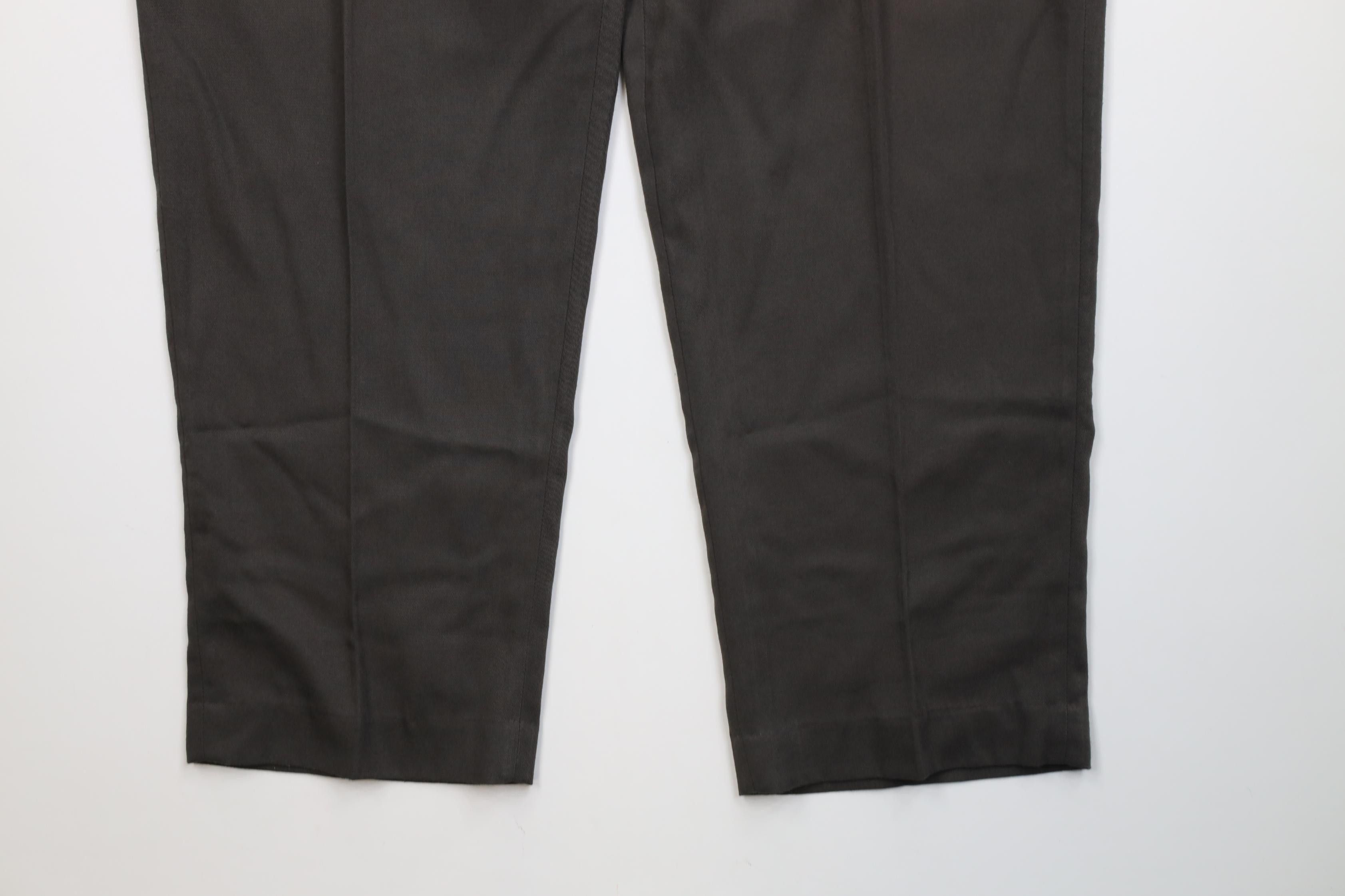Vintage Vintage 90s Streetwear Gabardine Blend Knit Chino Pants Gray Size US 34 / EU 50 - 4 Thumbnail