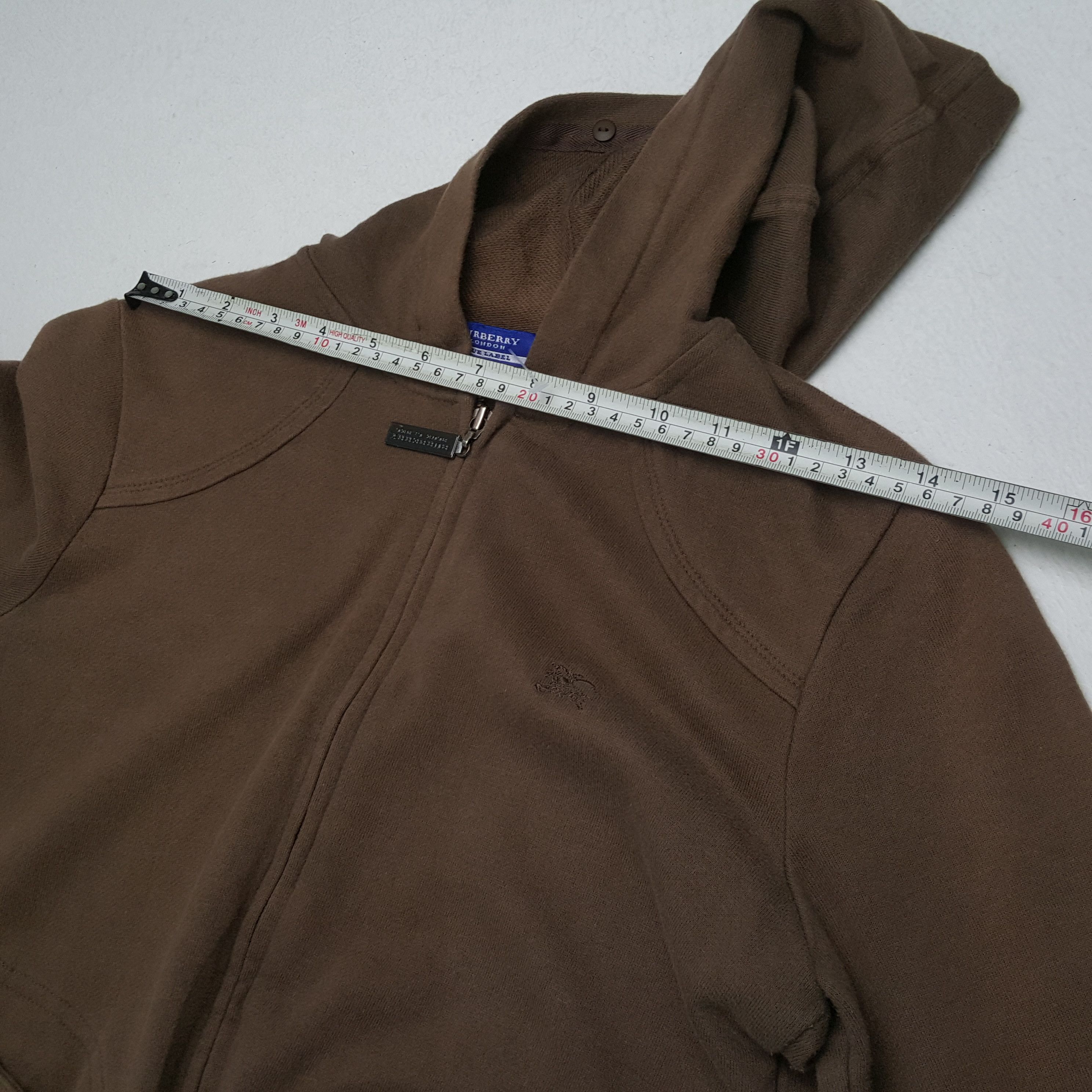 Burberry × Vintage BURBERRY LONDON BLUE LABEL Custom Art Zipper Hoodies Size US XS / EU 42 / 0 - 5 Thumbnail