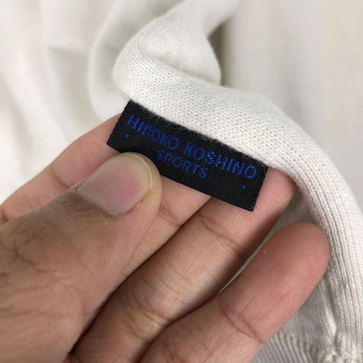Hiroko Koshino Homme 📌Vintage Hiroko Koshino Sports Sweatshirt Big Logo Size US L / EU 52-54 / 3 - 14 Thumbnail