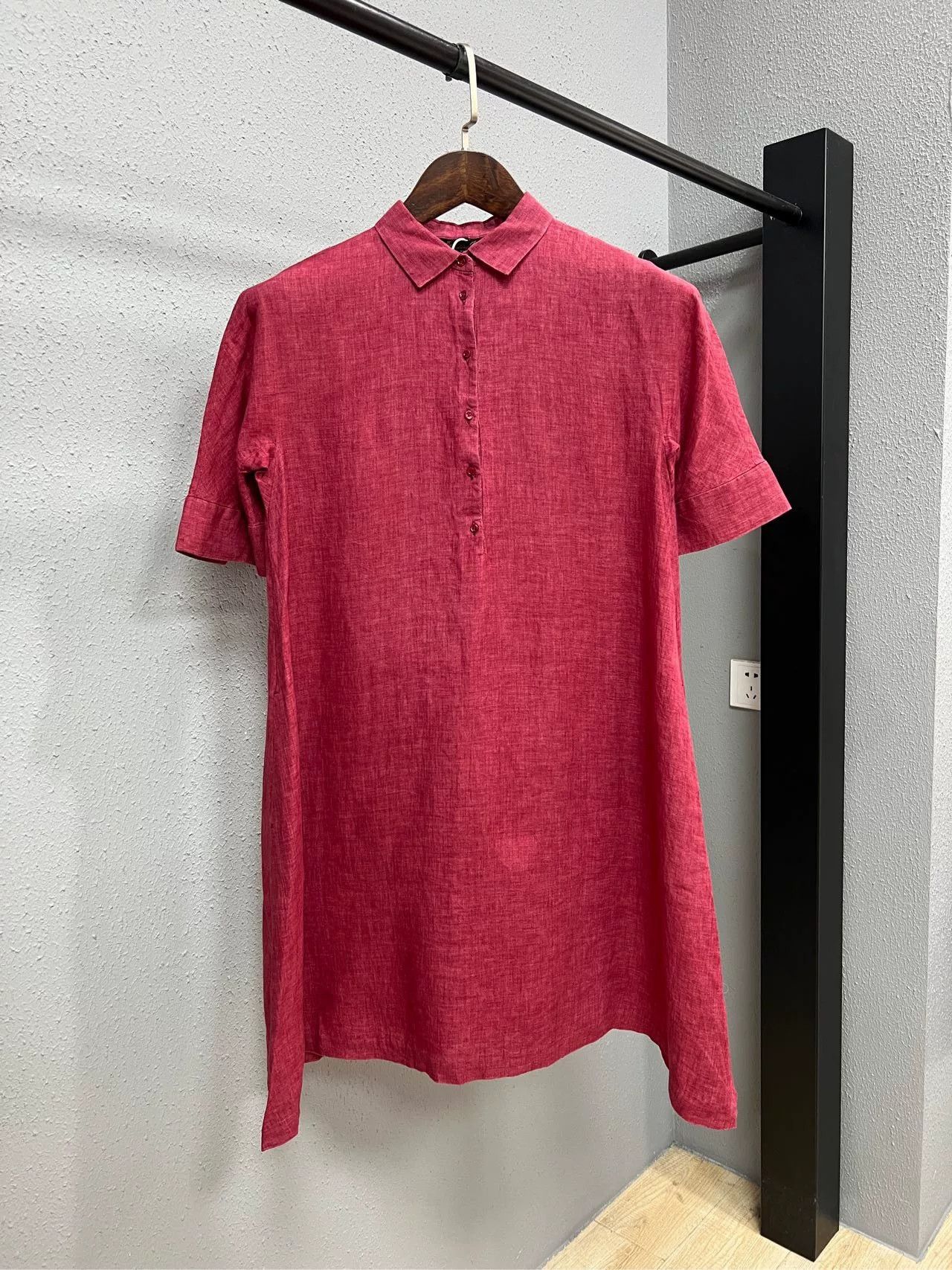 Loro Piana Red Linen Dress