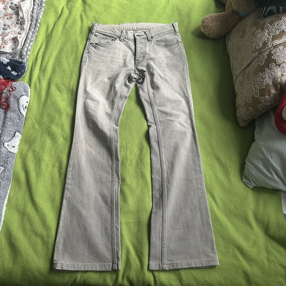 image of 5351 Pour Les Hommes Bootcut Snakeskin Denim in Grey, Men's (Size 30)