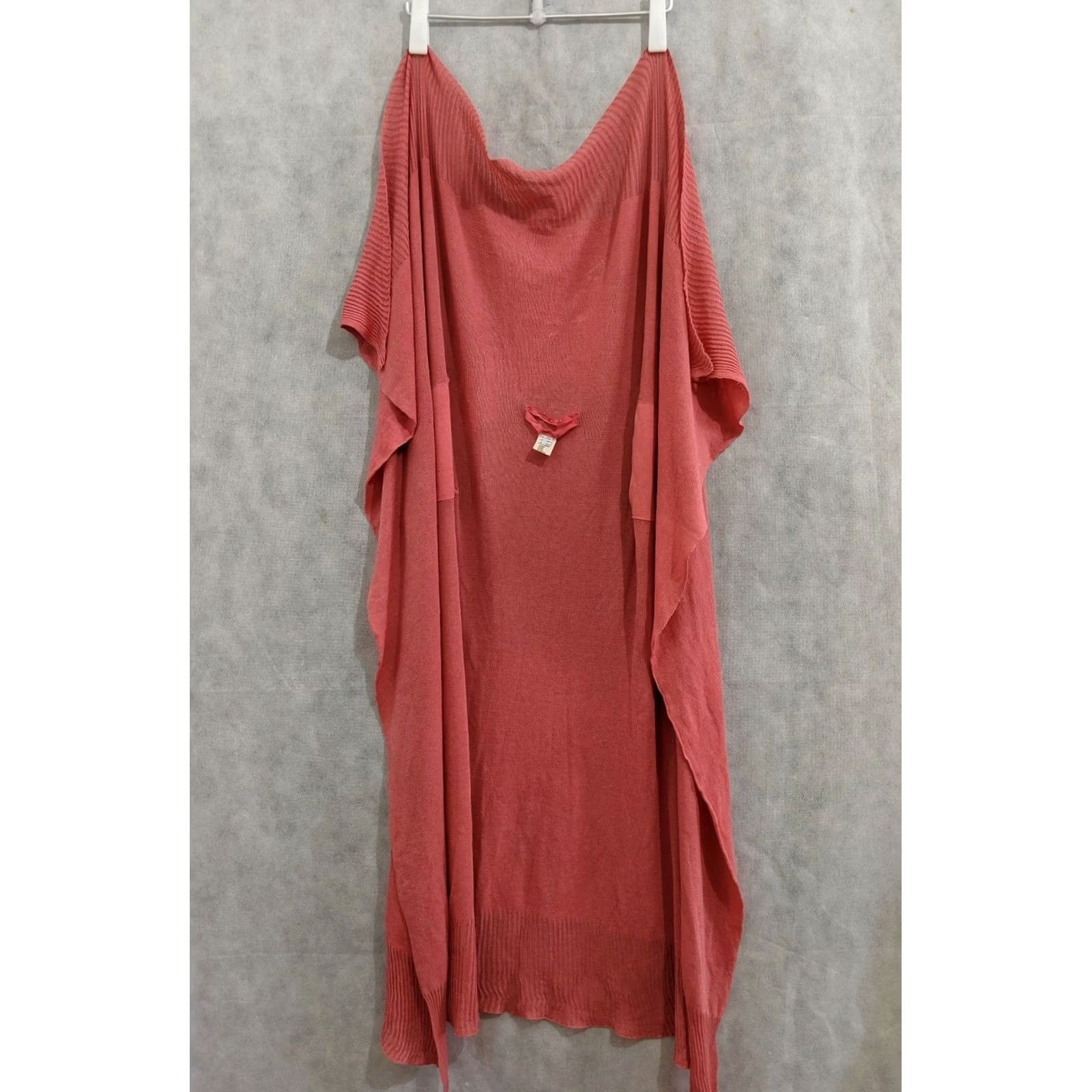 Rick Owens VINTAGE Rick Owens SS05 Scorpion Runway Poncho Cape Sweater Women 42 Red Italy Size M / US 6-8 / IT 42-44 - 5 Thumbnail