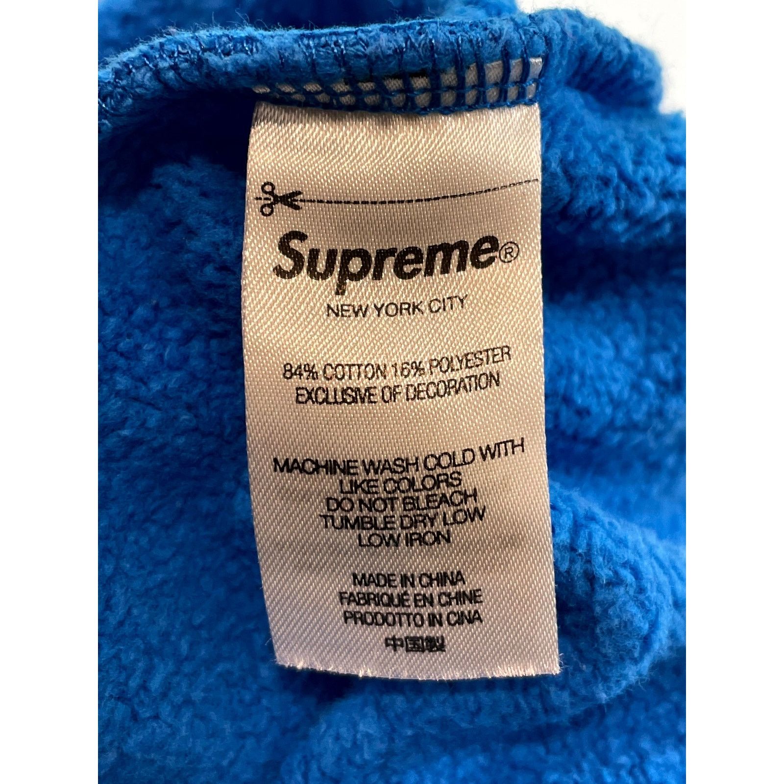 Supreme Supreme Sleeve Logo Blue & Red Hoodie Size US L / EU 52-54 / 3 - 6 Thumbnail