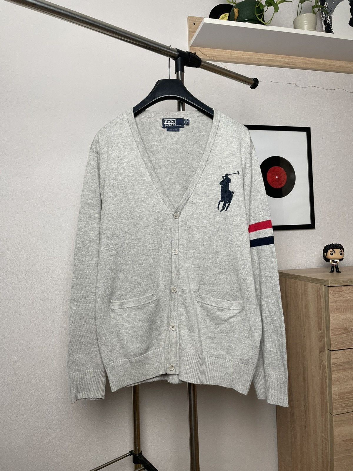 Polo Ralph Lauren Vintage Polo Ralph Lauren Big Logo Cardigan Size US M / EU 48-50 / 2 - 1 Thumbnail