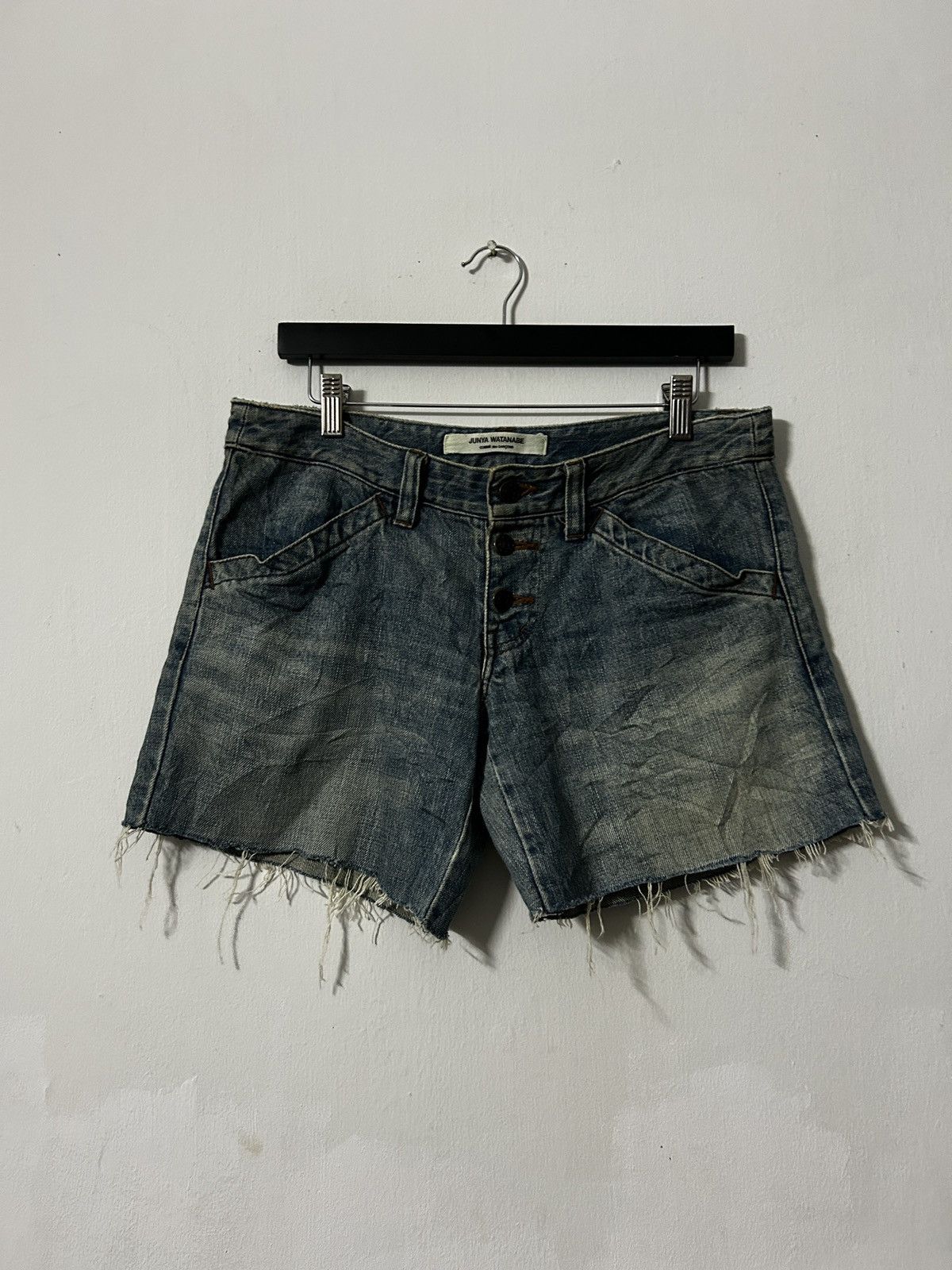 Comme des Garcons AD2001 Junya Watanabe Comme Des Garcons short denim jeans Size 32" / US 10 / IT 46 - 1 Thumbnail