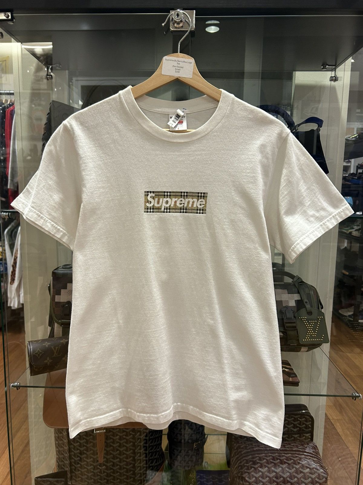 Supreme Supreme X Burberry Box Logo Tee Size US S / EU 44-46 / 1 - 1 Thumbnail