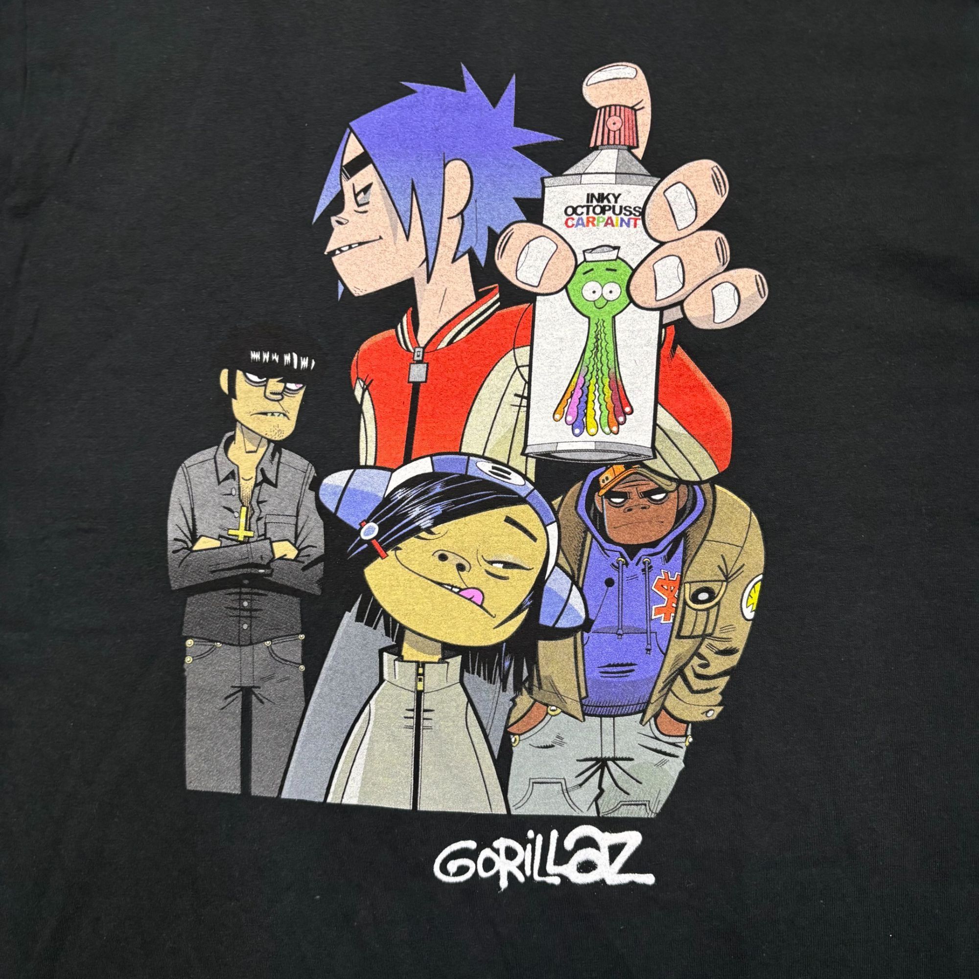 Band Tees Gorillaz Inky Octopuss Car Paint Poster Trip Hop Band Tee M Size US M / EU 48-50 / 2 - 2 Thumbnail