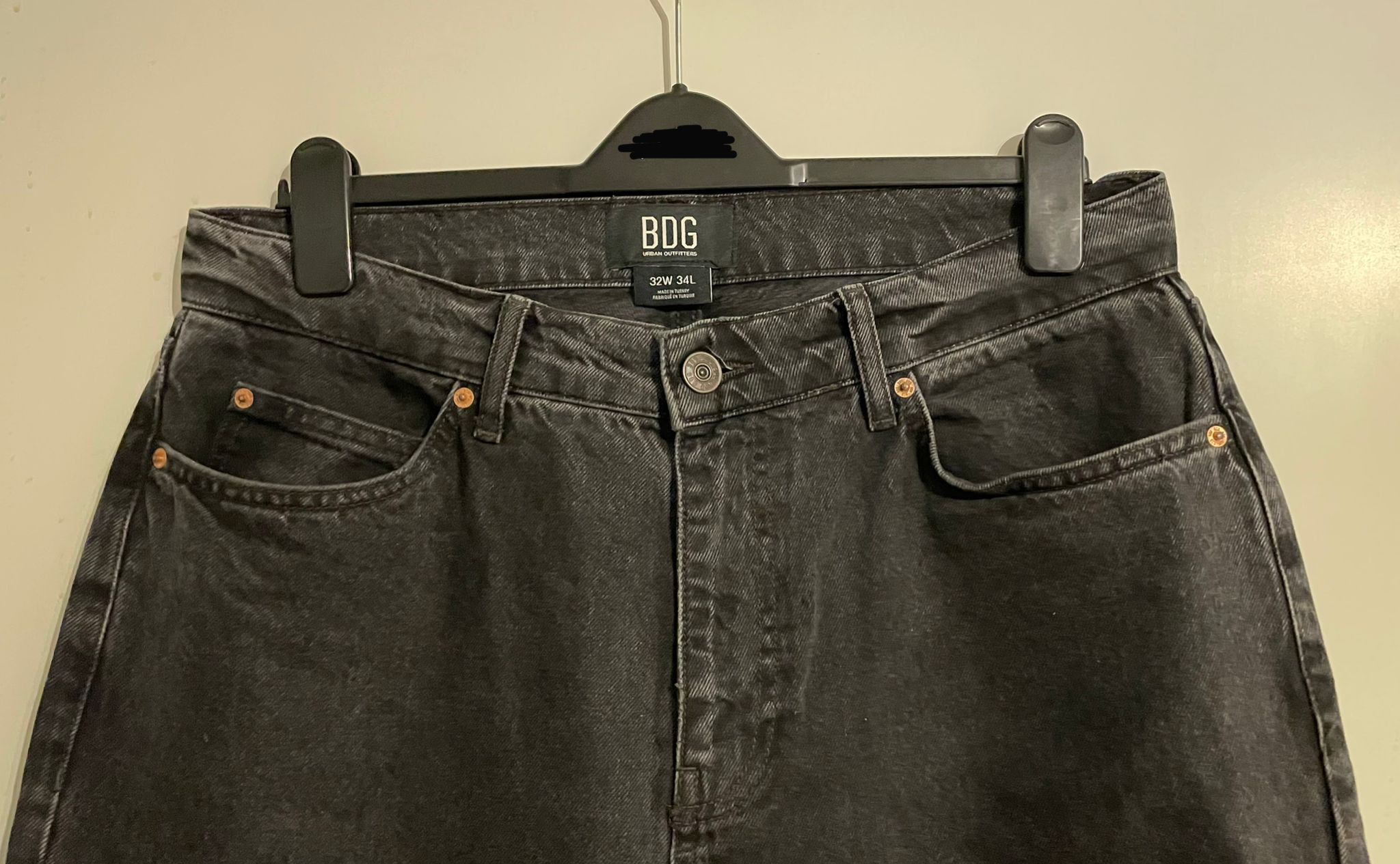 Bdg BDG Urban Outfitters Jack Jeans Denim Black Baggy 32x34 Size US 32 / EU 48 - 3 Thumbnail