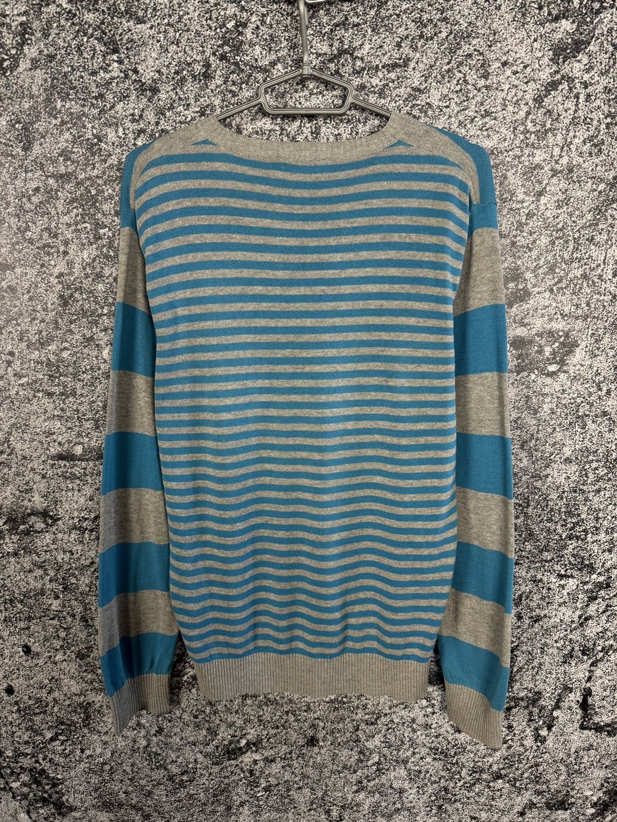 Diesel Men’s Diesel Vintage Striped V-Neck Pullover Sweater Size M Size US M / EU 48-50 / 2 - 10 Thumbnail