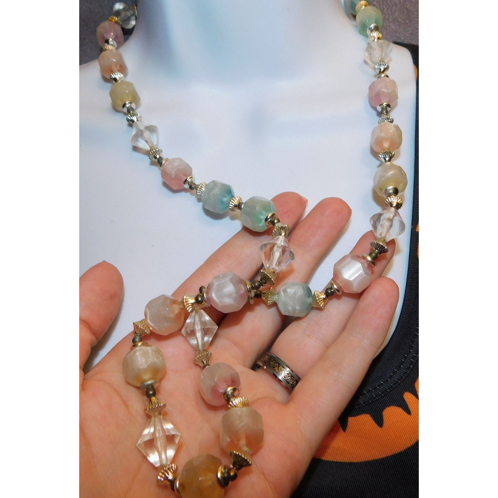 Other Chunky Pastel Shimmer Candycore Beaded Necklace Size ONE SIZE - 1 Thumbnail