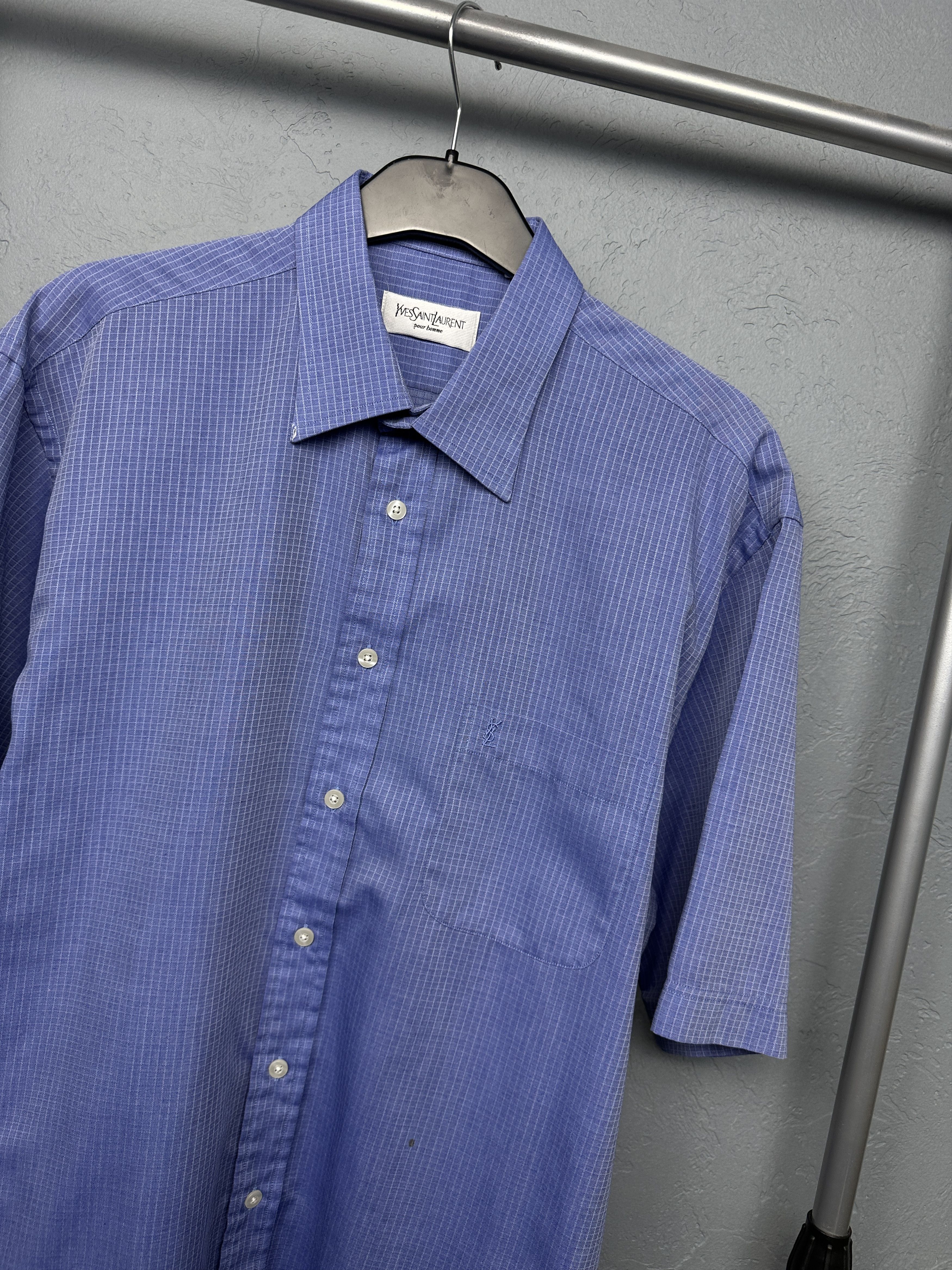 Yves Saint Laurent Yves Saint Laurent YSL Mens Short Sleeve Shirt Size US XXL / EU 58 / 5 - 2 Thumbnail