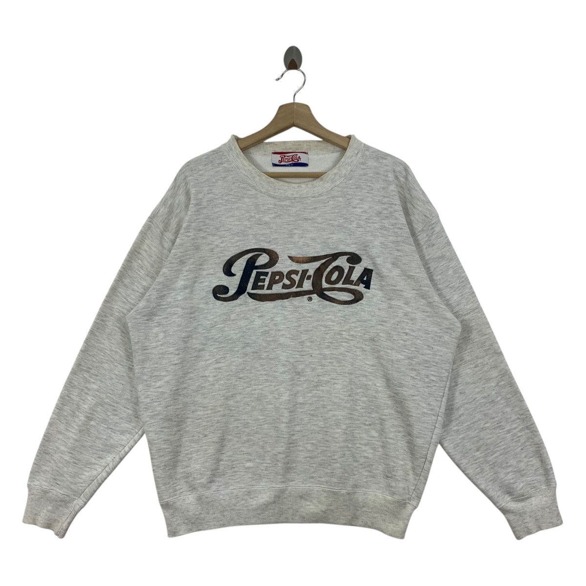 Pepsi × Vintage Vintage PEPSI COLA embroidery Spellout sweatshirt Size US L / EU 52-54 / 3 - 1 Thumbnail