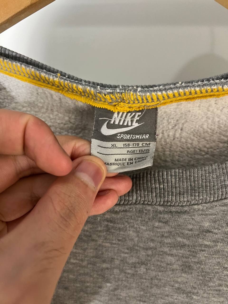 Nike VINTAGE NIKE BIG LOGO SWEATSHIRT RETRO DRILL SWOOSH Y2K 90s Size US XS / EU 42 / 0 - 8 Thumbnail