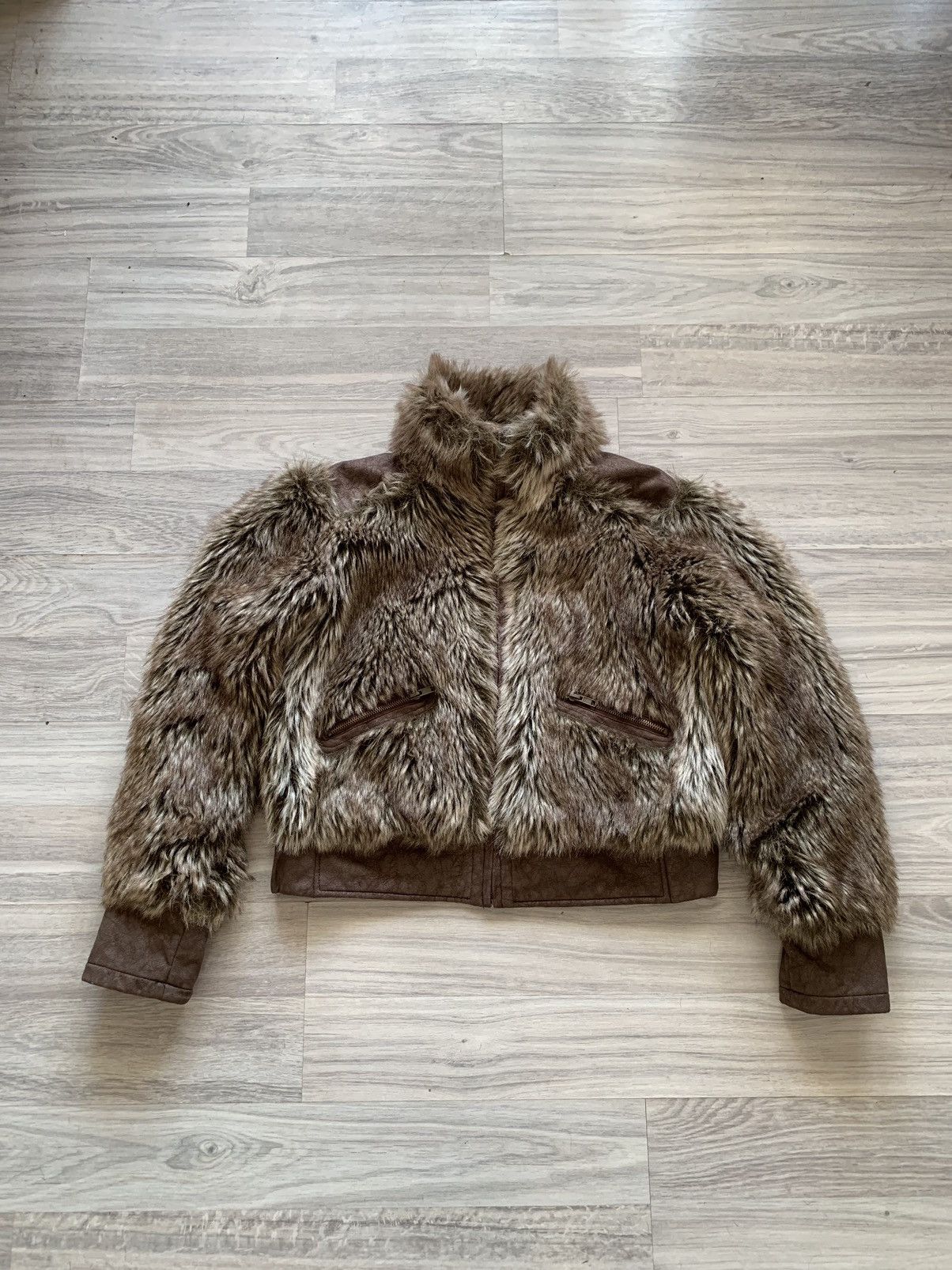 Hysteric Glamour × Japanese Brand × Le Grande Bleu (L.G.B.) Fuzzy MK One wmns Y2K Fur jacket ifsixwasnine LGB styled Size US M / EU 48-50 / 2 - 5 Thumbnail