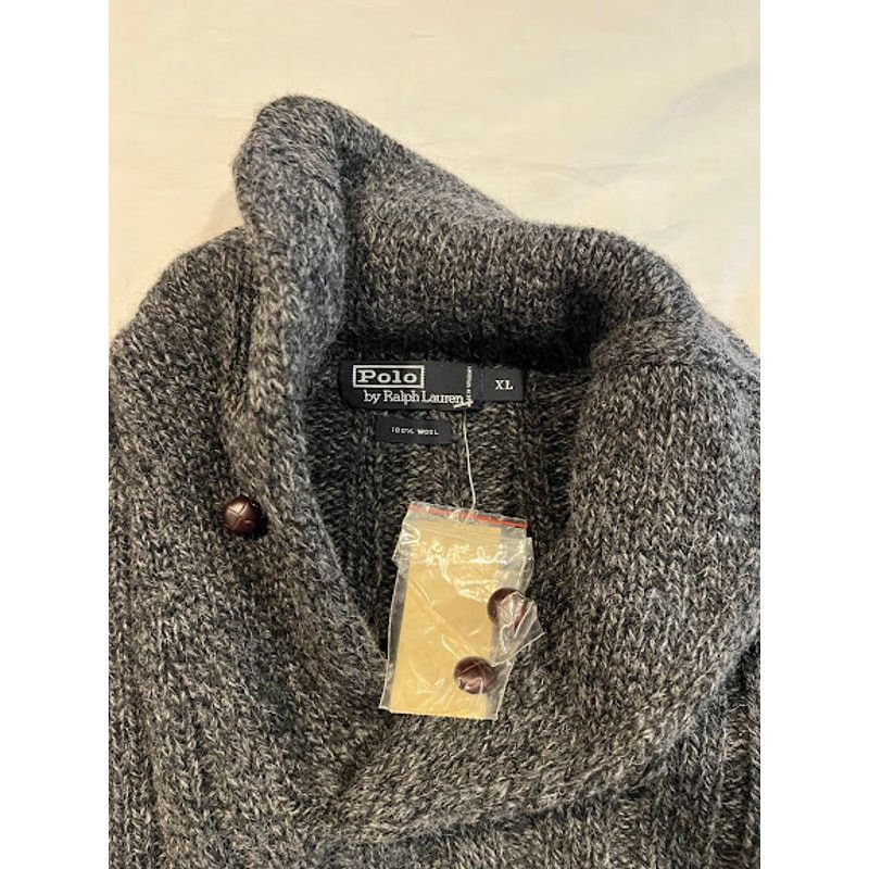 Polo Ralph Lauren NWT VTG NOS Ralph Lauren Sweater Marbled Cowl Neck Button Size US XL / EU 56 / 4 - 8 Thumbnail