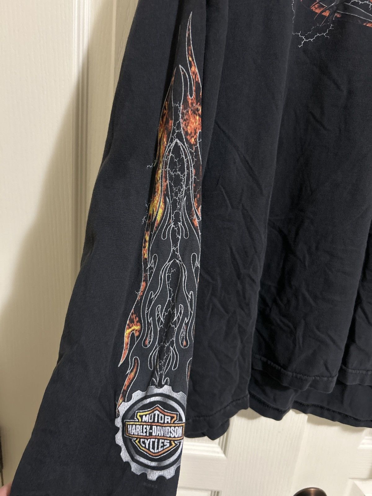 Harley Davidson × Vintage 2003 Harley Davidson flame long sleeve Size US XL / EU 56 / 4 - 2 Thumbnail