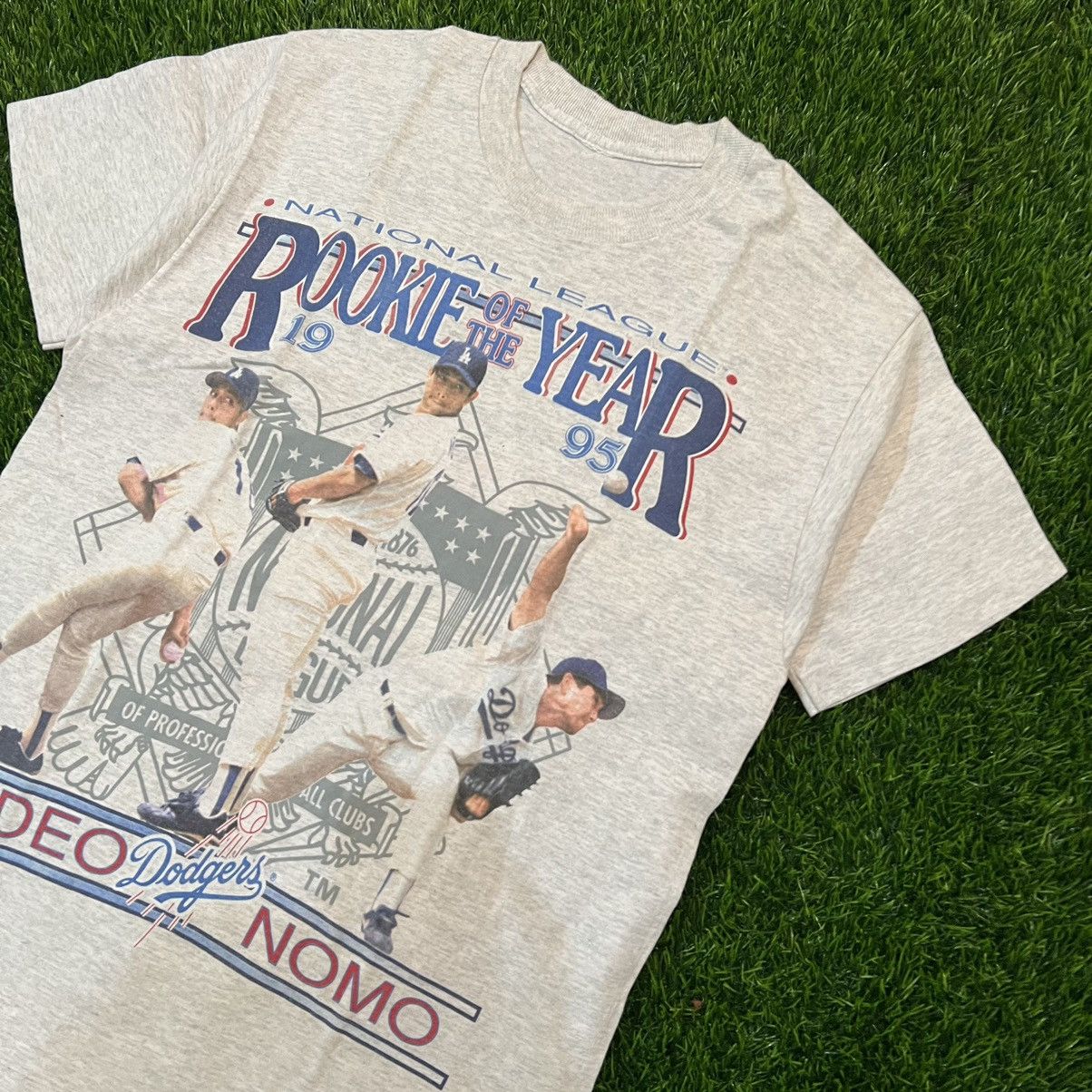 MLB Hideo nomo La Dodgers vintage shirt Size US M / EU 48-50 / 2 - 2 Thumbnail