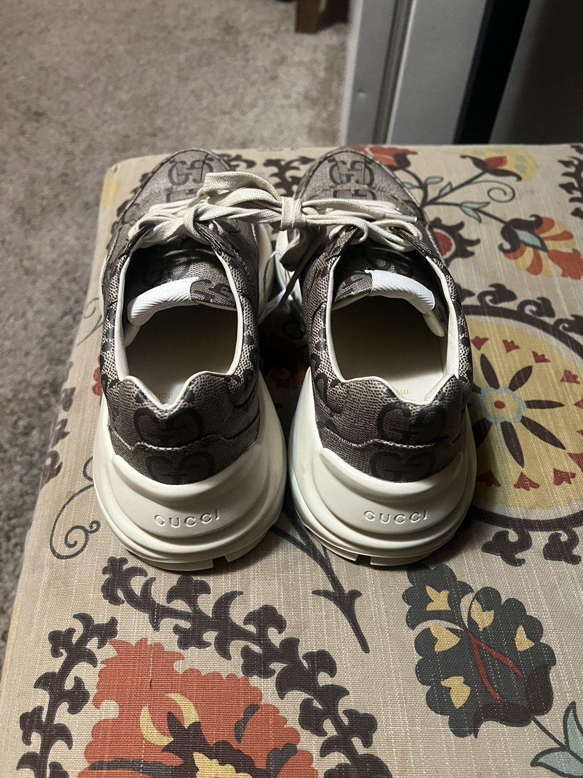 Gucci Gucci Rython Monogram Sneakers Size US 7.5 / EU 40-41 - 4 Thumbnail