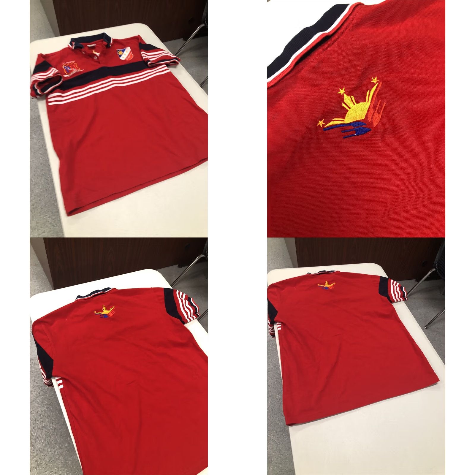 Vintage Dibuho Sportswear Polo Shirt Men XL Red Embroidered Philippines Solid Short Sleeve Collared Size US XL / EU 56 / 4 - 8 Thumbnail