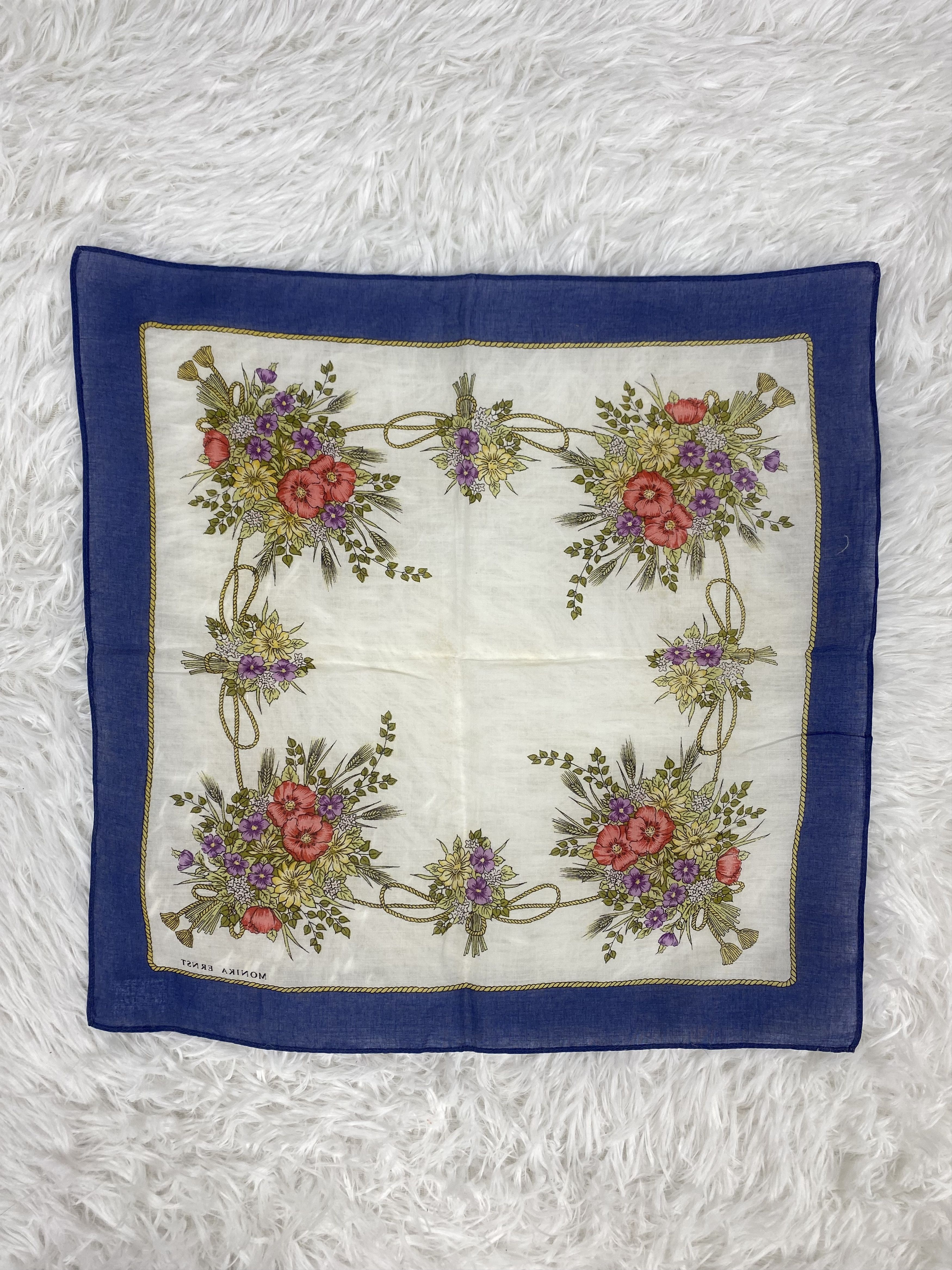 Designer × Vintage Vintage Monika Ernst Handkerchief Neckerchief PH0941 Size ONE SIZE - 4 Thumbnail