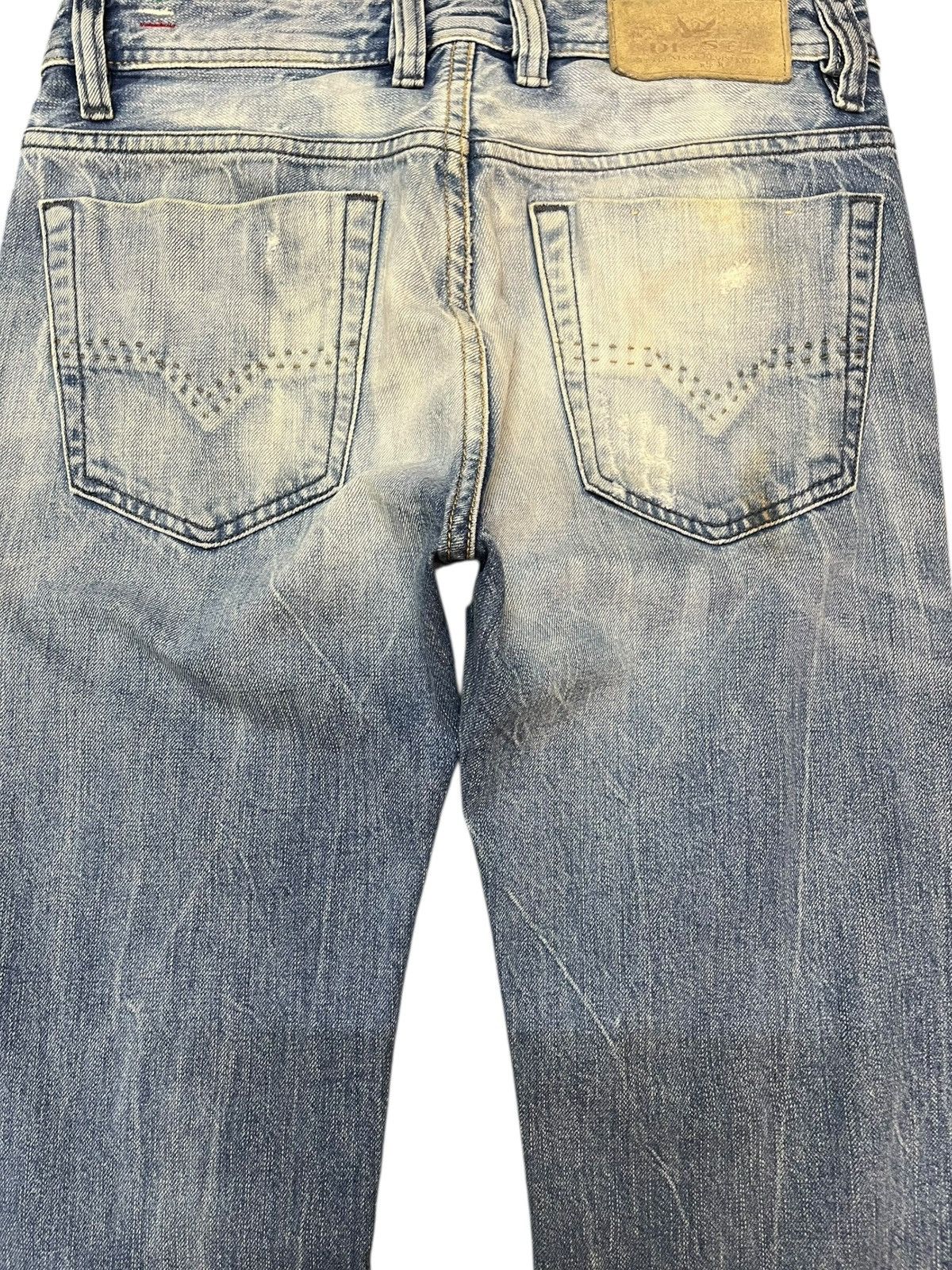 Beauty Beast × Diesel × Diesel Black Gold Vintage Diesel Viker-R-Box Faded Distressed Denim Size US 29 - 9 Thumbnail