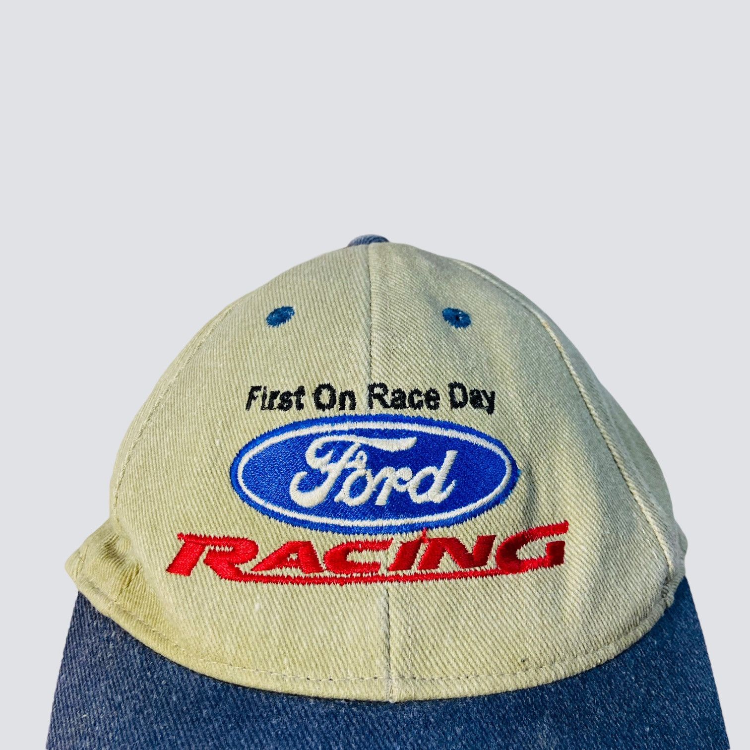Ford 90s FORD FIRST ON RACE DAY - RARE VINTAGE FADED CAP - № 4165 Size ONE SIZE - 5 Thumbnail