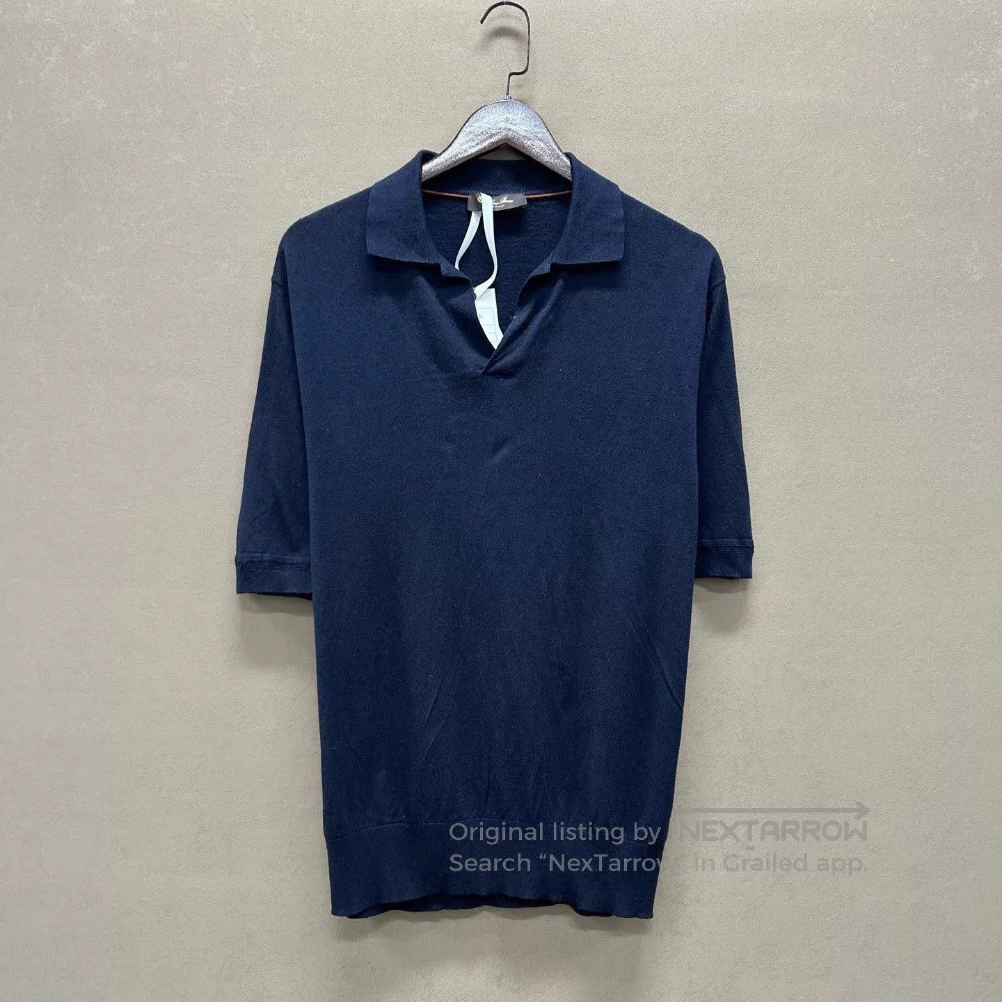 Loro Piana Blue Short-Sleeve Polo Shirt. Size US M / EU 48-50 / 2 - 1 Thumbnail