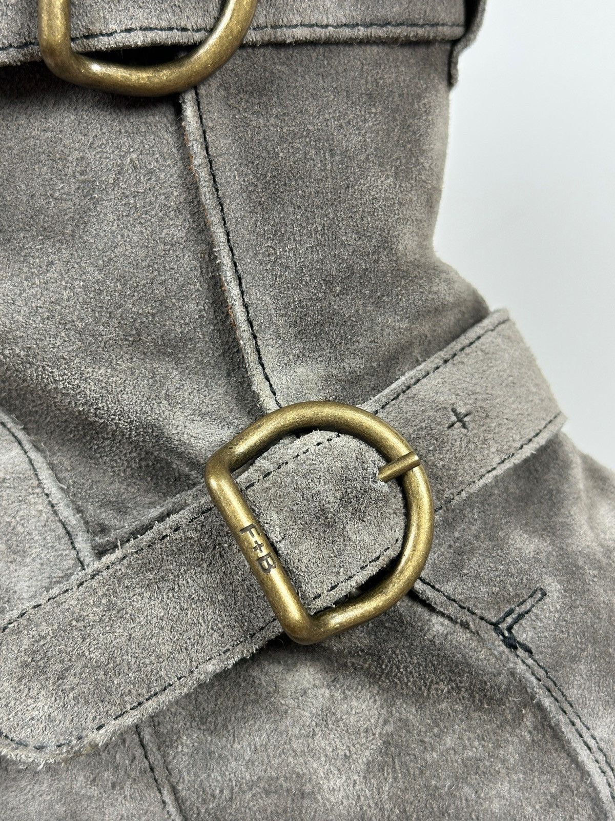 Fiorentini + Baker Fiorentini + Baker Eternity 2 Buckle Moto Ankle Suede Boots Size US 7 / IT 37 - 21 Thumbnail