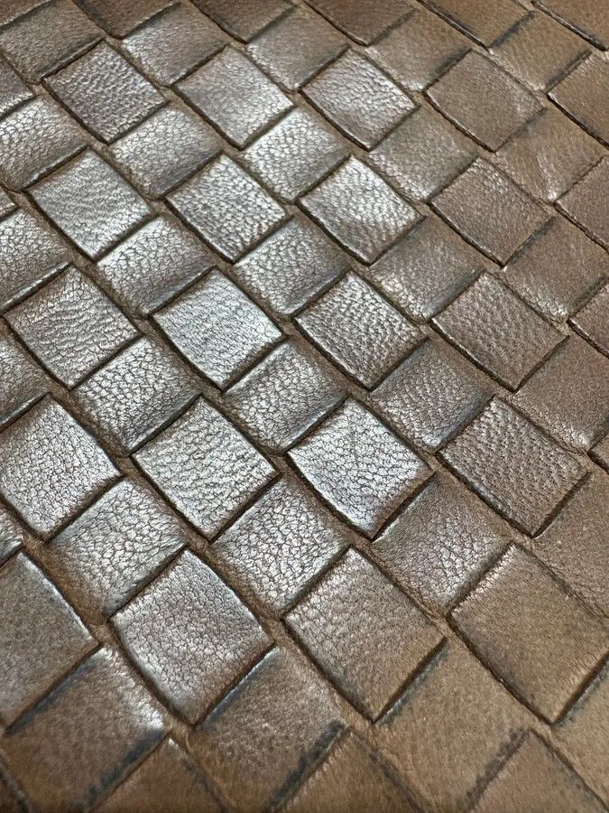 Bottega Veneta 1990s Bottega Veneta Intrecciato Brown Woven Leather Wallet Size ONE SIZE - 8 Thumbnail