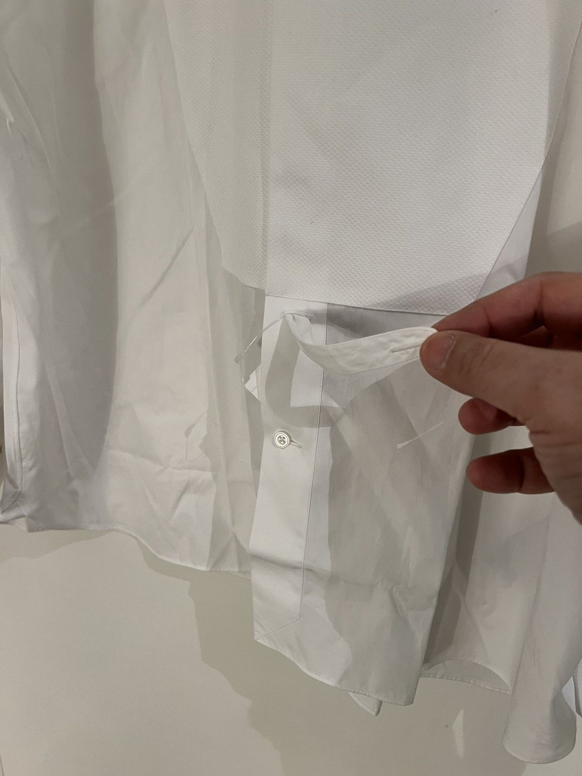 Tom Ford TOM FORD White Dress tuxedo Shirt Size 17 43 Long Sleeves Size US XL / EU 56 / 4 - 17 Thumbnail