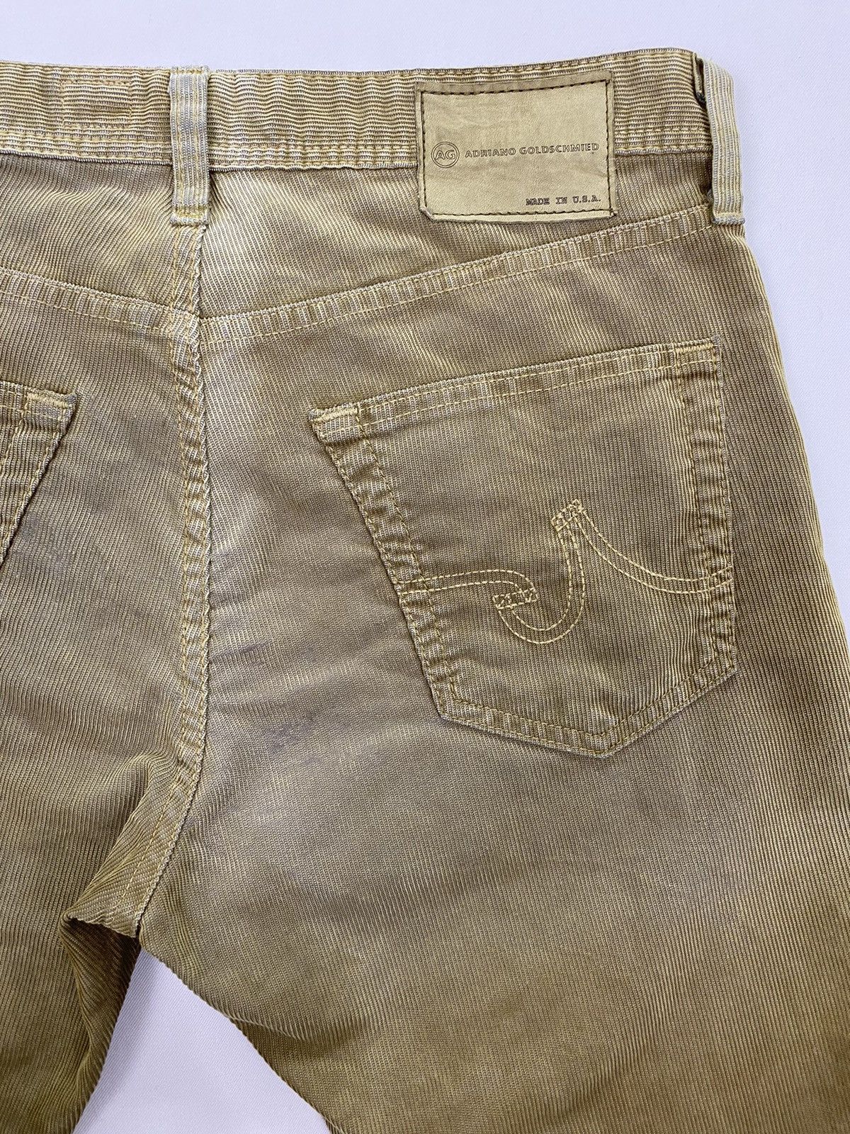 AG Adriano Goldschmied AG Adriano Goldschmied Dirty Distressed Corduroy Pant Size US 32 / EU 48 - 22 Thumbnail