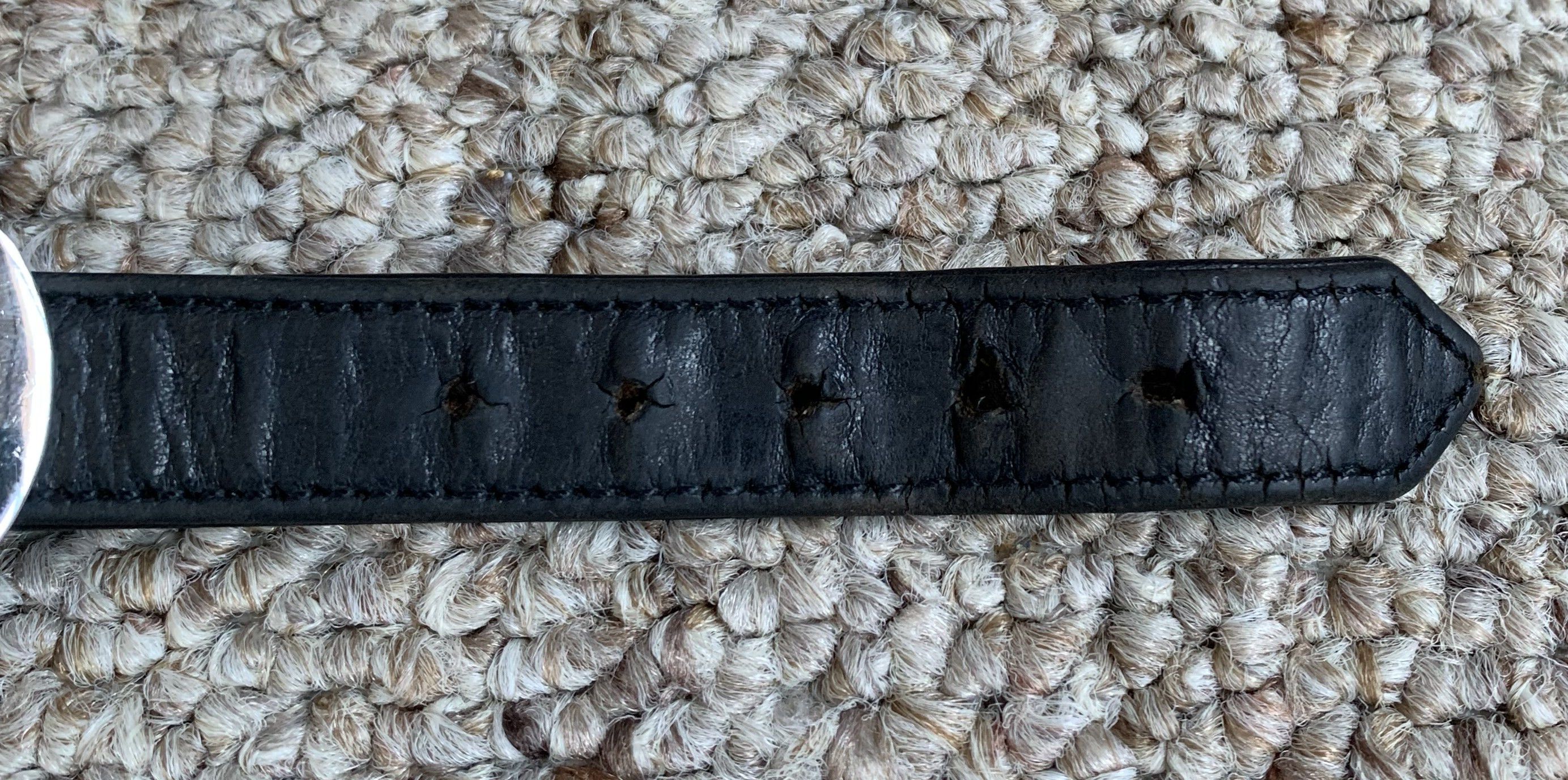 Chrome Hearts Chrome Hearts Silver Cross Gunslinger Leather Bracelet Size ONE SIZE - 12 Thumbnail
