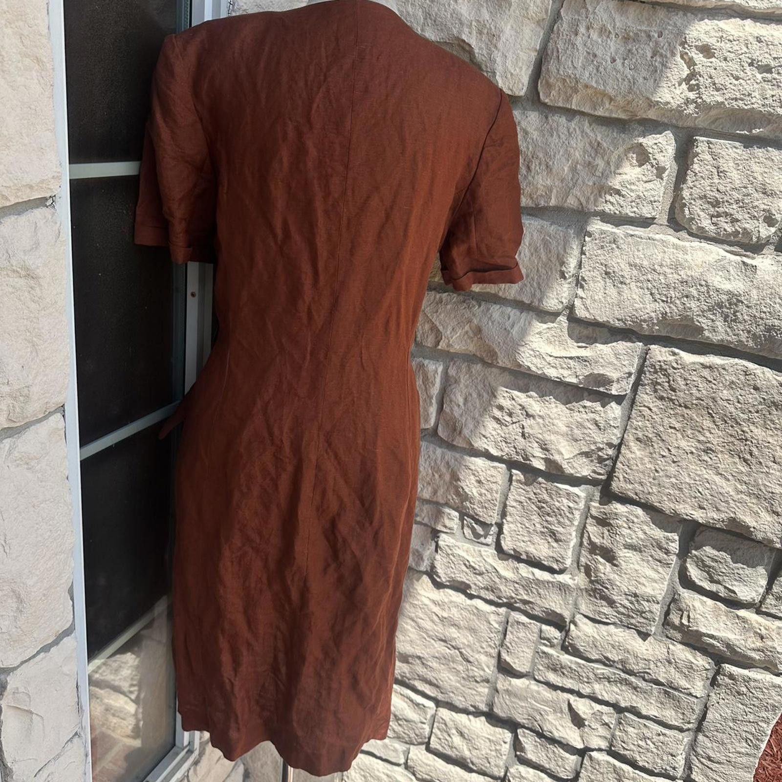 Harve Benard Brown 1990s vintage dress #90sstyle Size M / US 6-8 / IT 42-44 - 2 Thumbnail